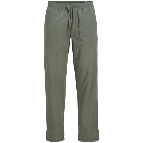 JACK & JONES Kelnės vyrams, Chaki, Kane summer linen 1