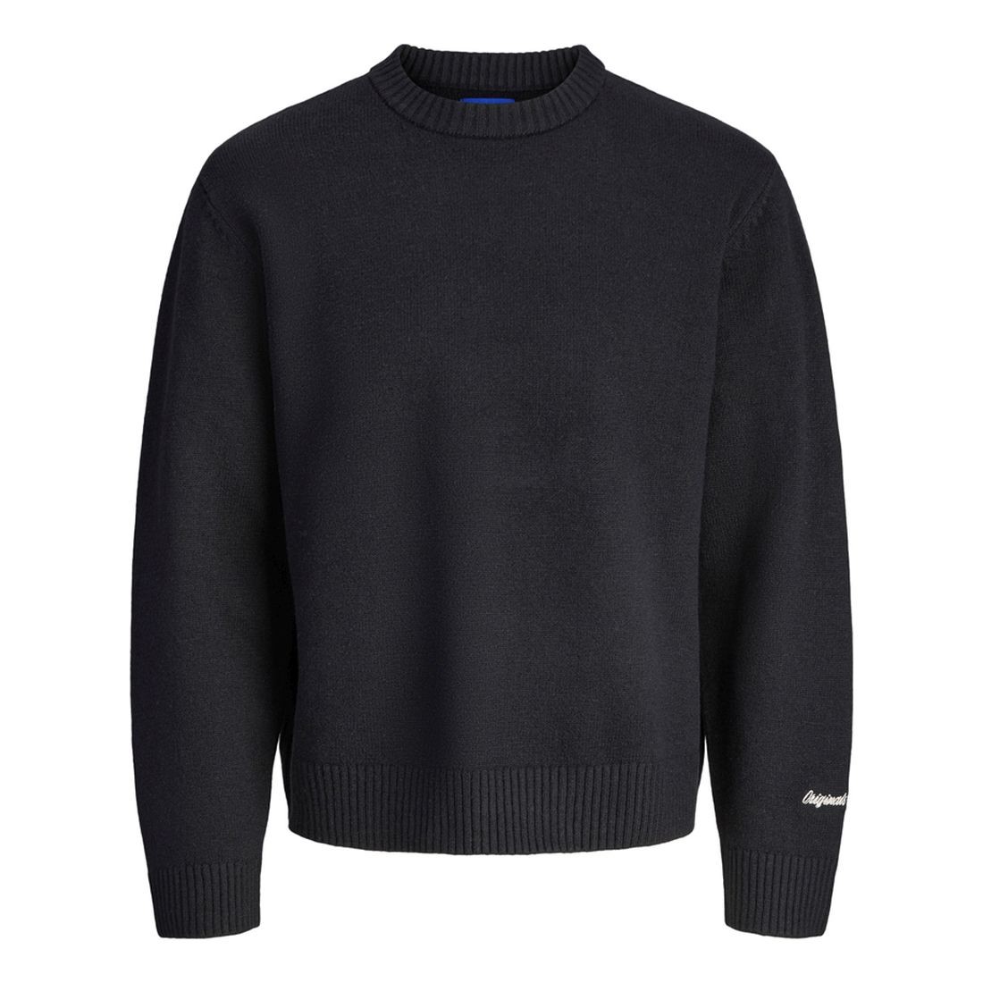 JACK & JONES Megztinis vyrams, Juoda, Norrebro knit crew neck