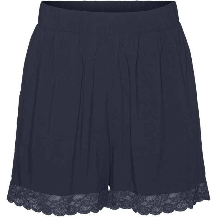 VERO MODA Šortai moterims, Mėlyna, VMASTA LACE H/W SHORT 1