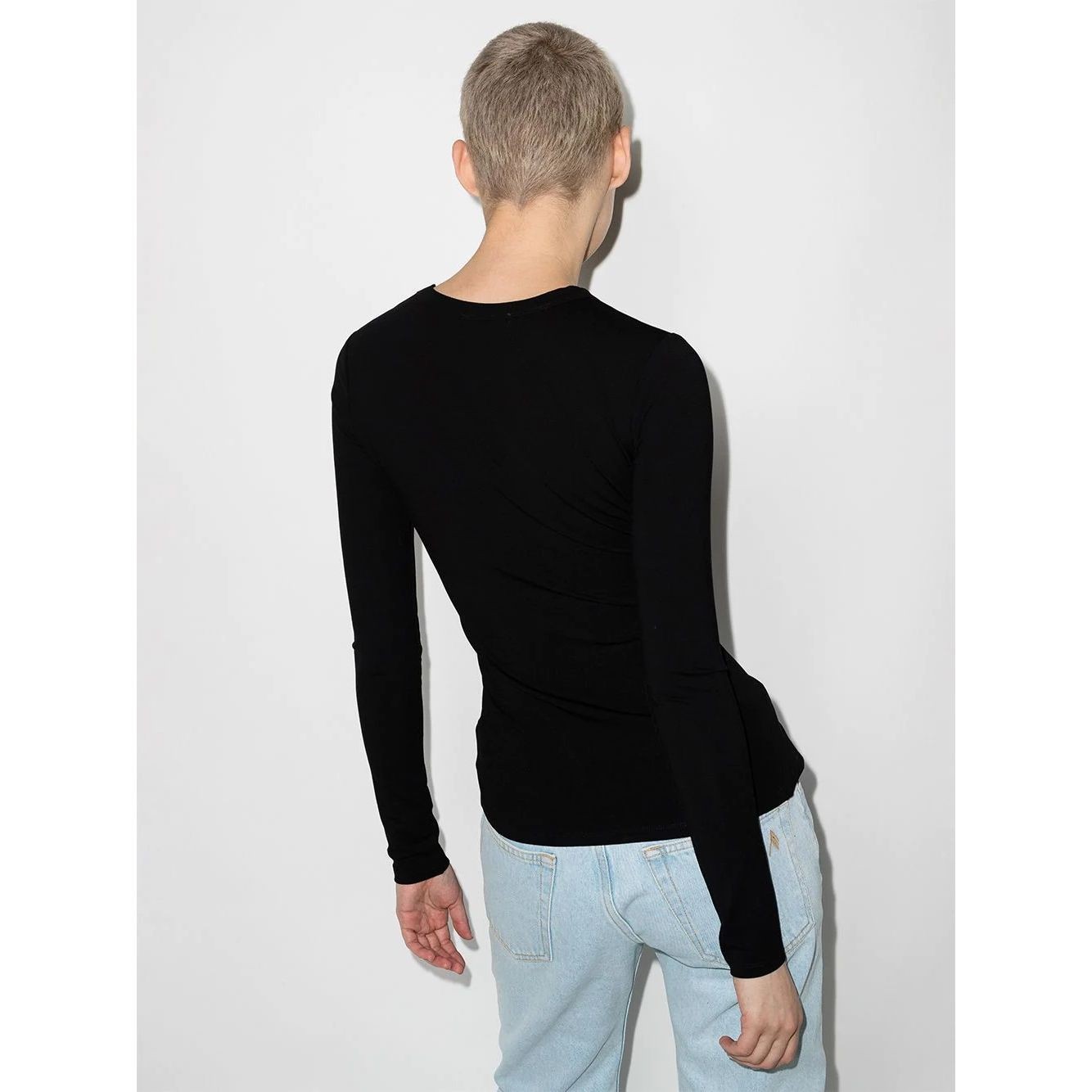 PACO RABANNE Palaidinės moterims, Juoda, Long sleeve sweater 3