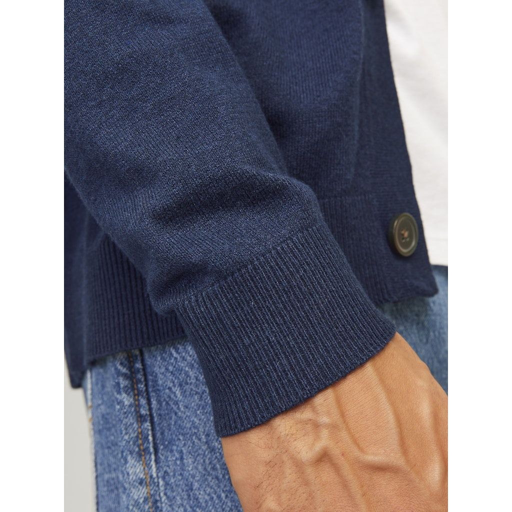 JACK & JONES Kardiganas vyrams, Mėlyna, Emil knit button cardigan 6