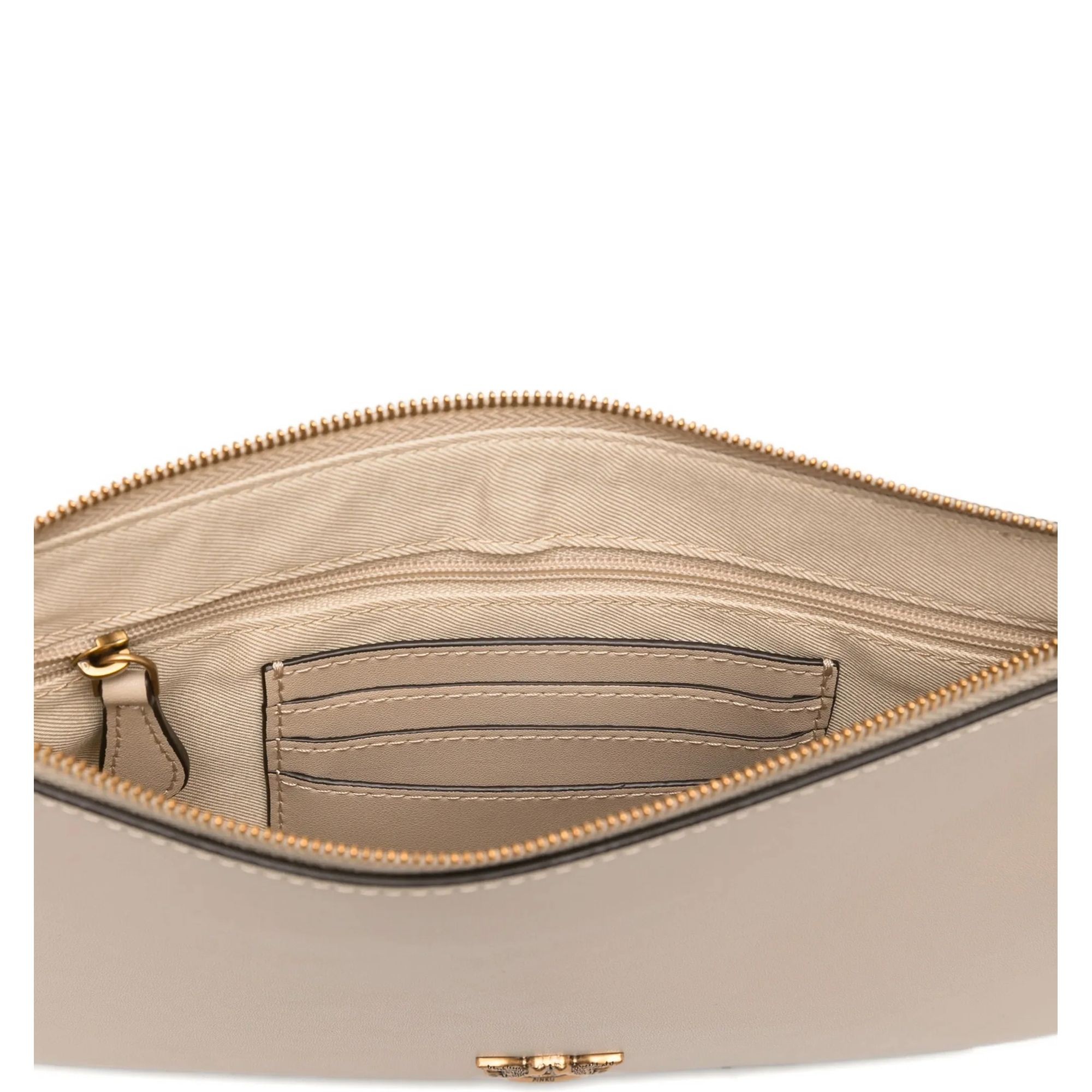 PINKO Delninukė moterims, Smėlio, Flat classic vitello seta 2