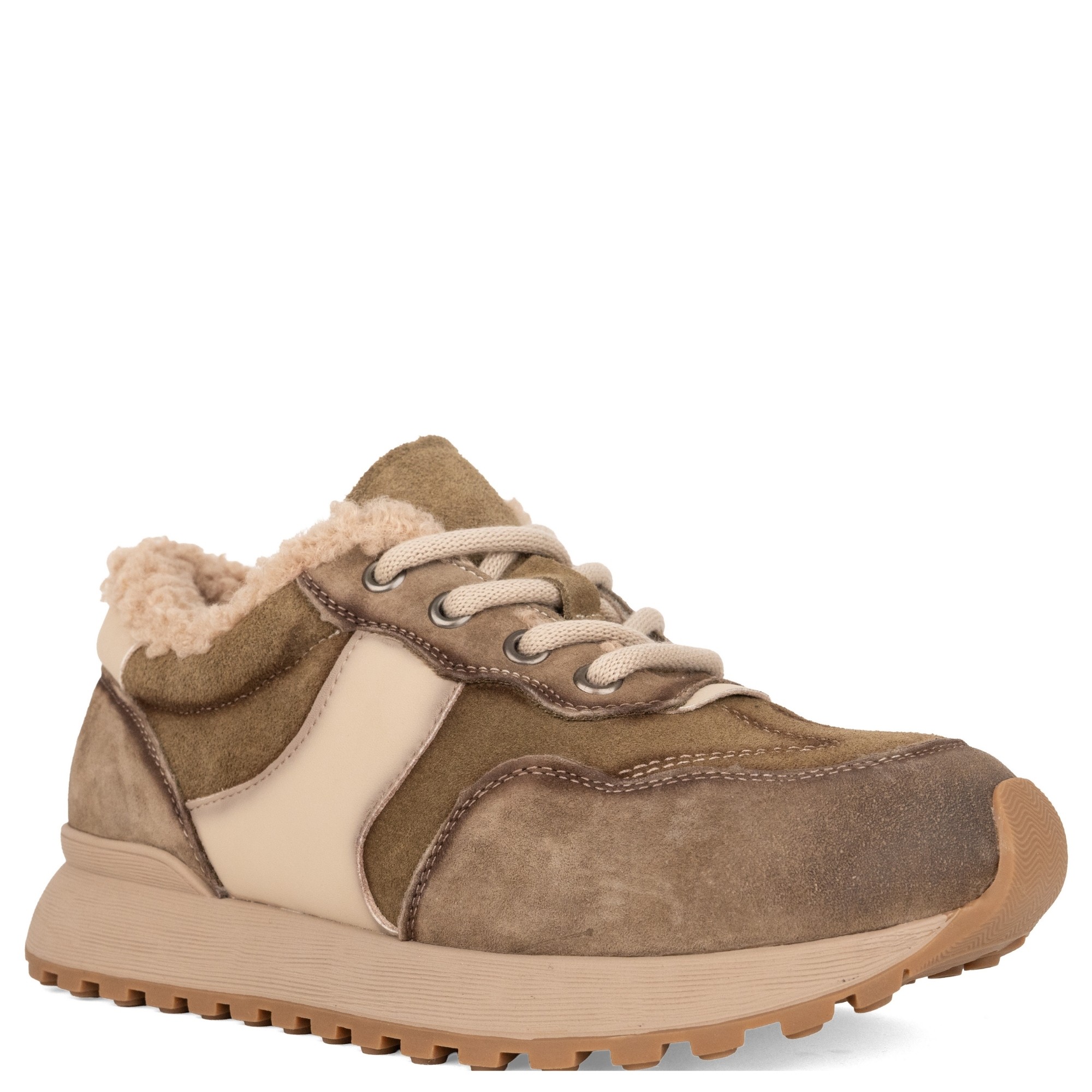 GRUNER SCHUHE Laisvalaikio bateliai moterims, Chaki, Warm sneakers 1