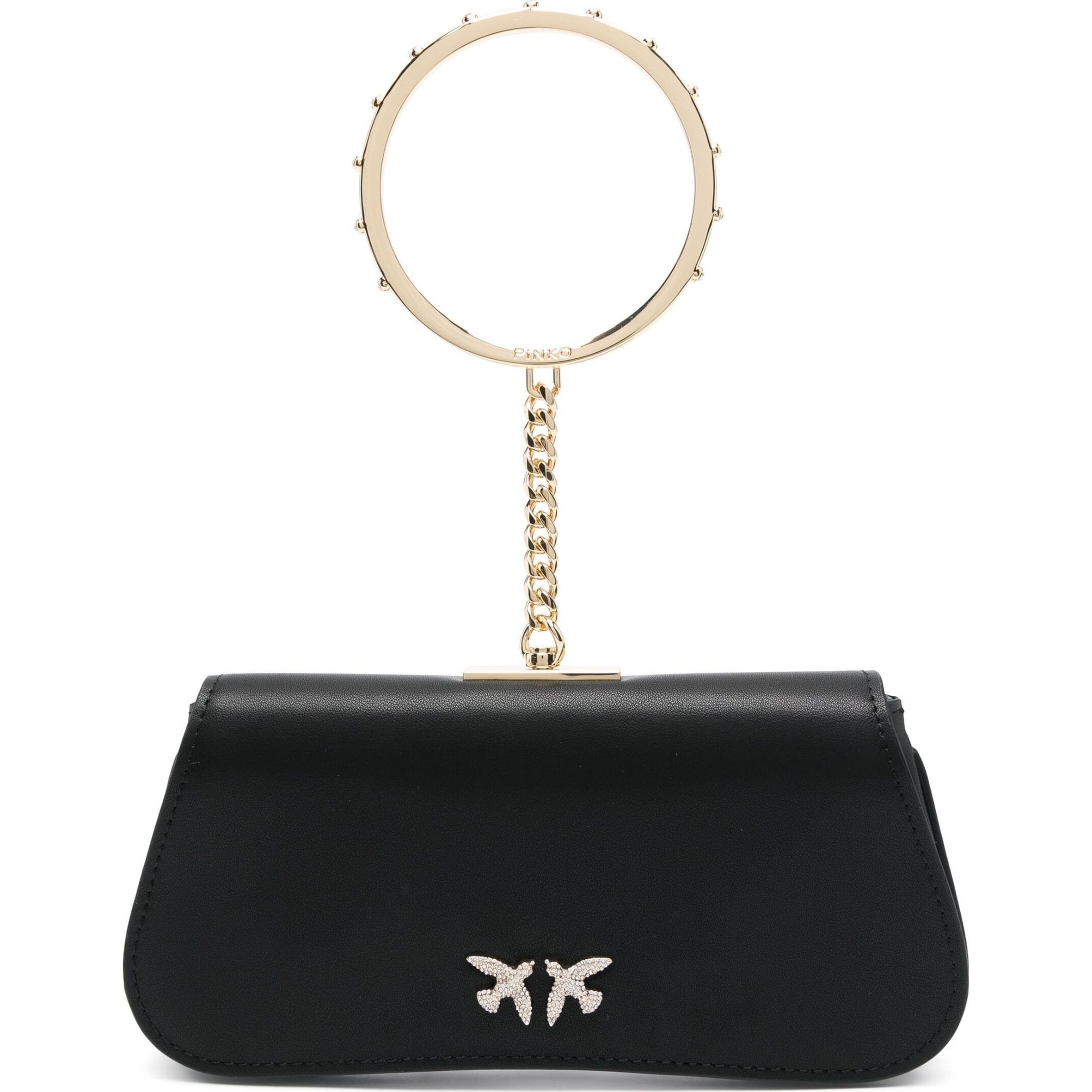 PINKO Delninukė moterims, Juoda, Marpesia clutch bag 1