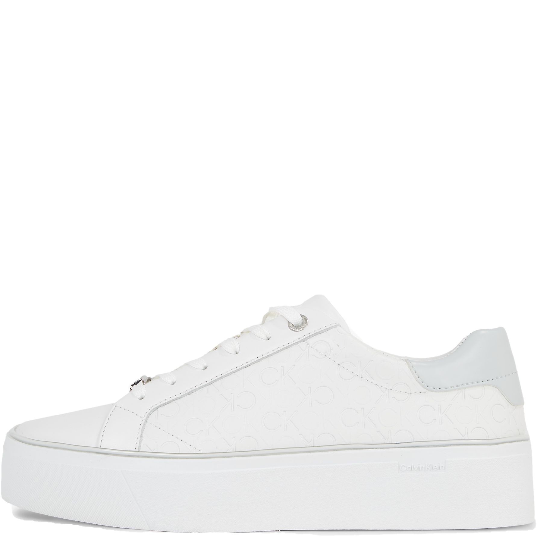 CALVIN KLEIN Laisvalaikio bateliai moterims, Balta, Flatform lace up mix leisure 6