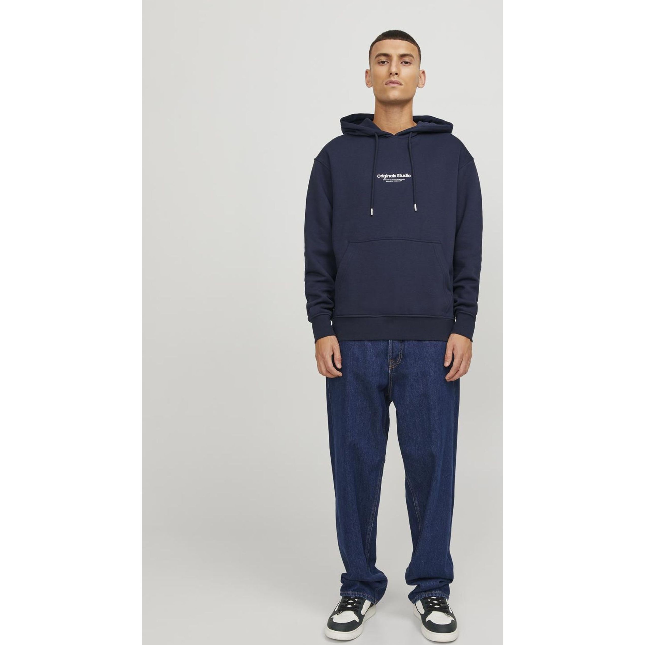 JACK & JONES Sportinis nertinis vyrams, Mėlyna, Jorvestersweatshirt 4