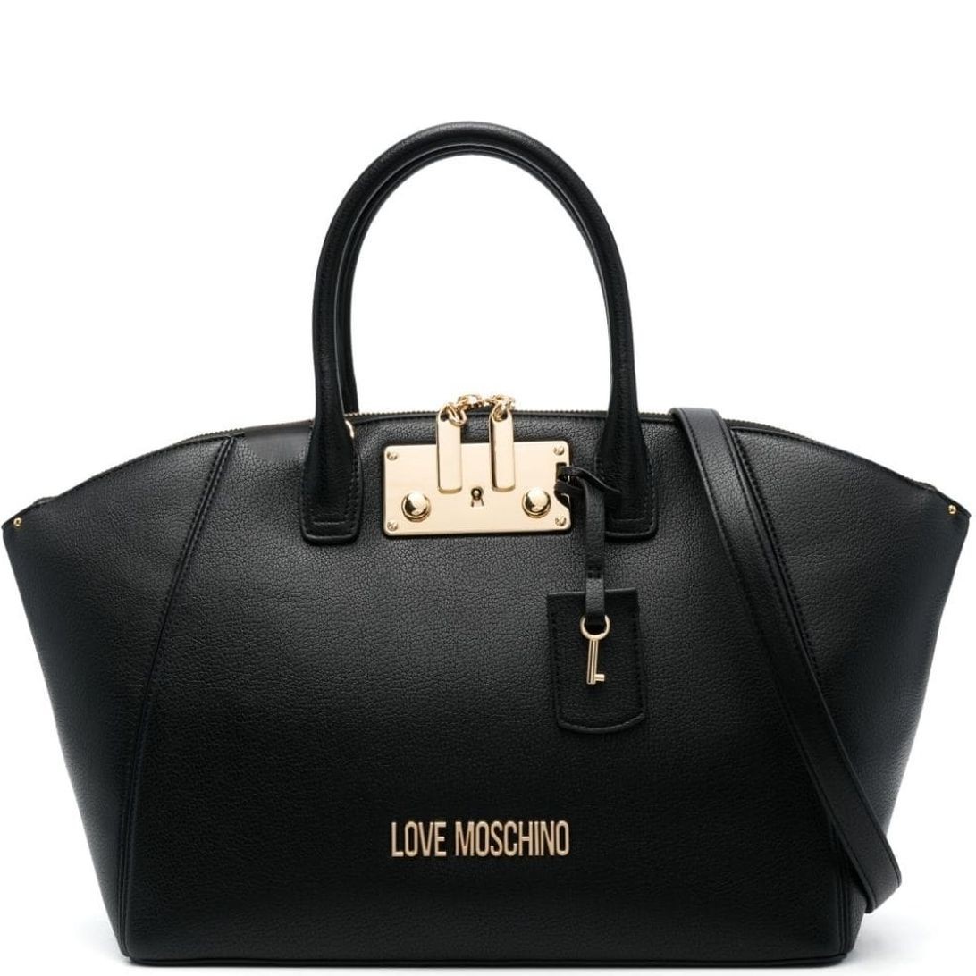 LOVE MOSCHINO Pirkinių krepšys moterims, Juoda, Top handle tote bag 1