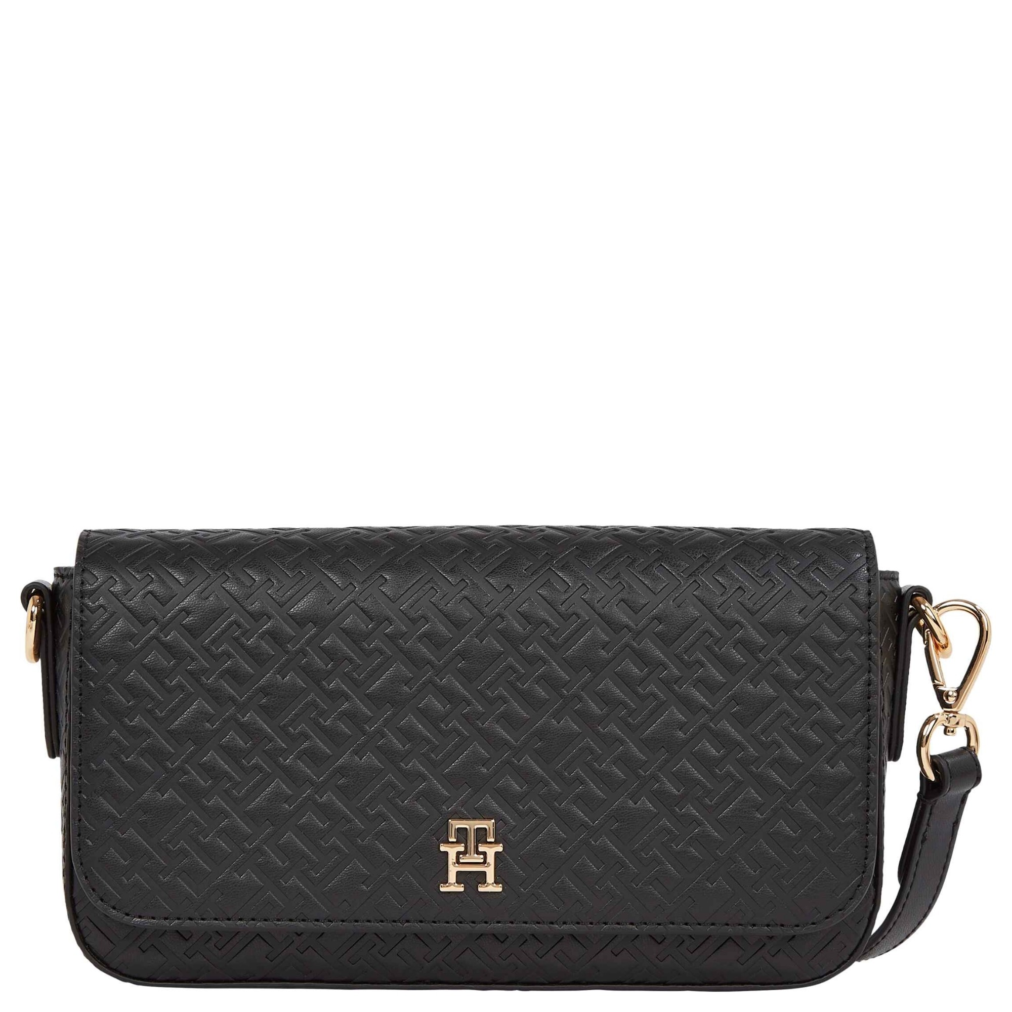 TOMMY HILFIGER Rankinė per petį moterims, Juoda, TH icon conv crossover mono 1