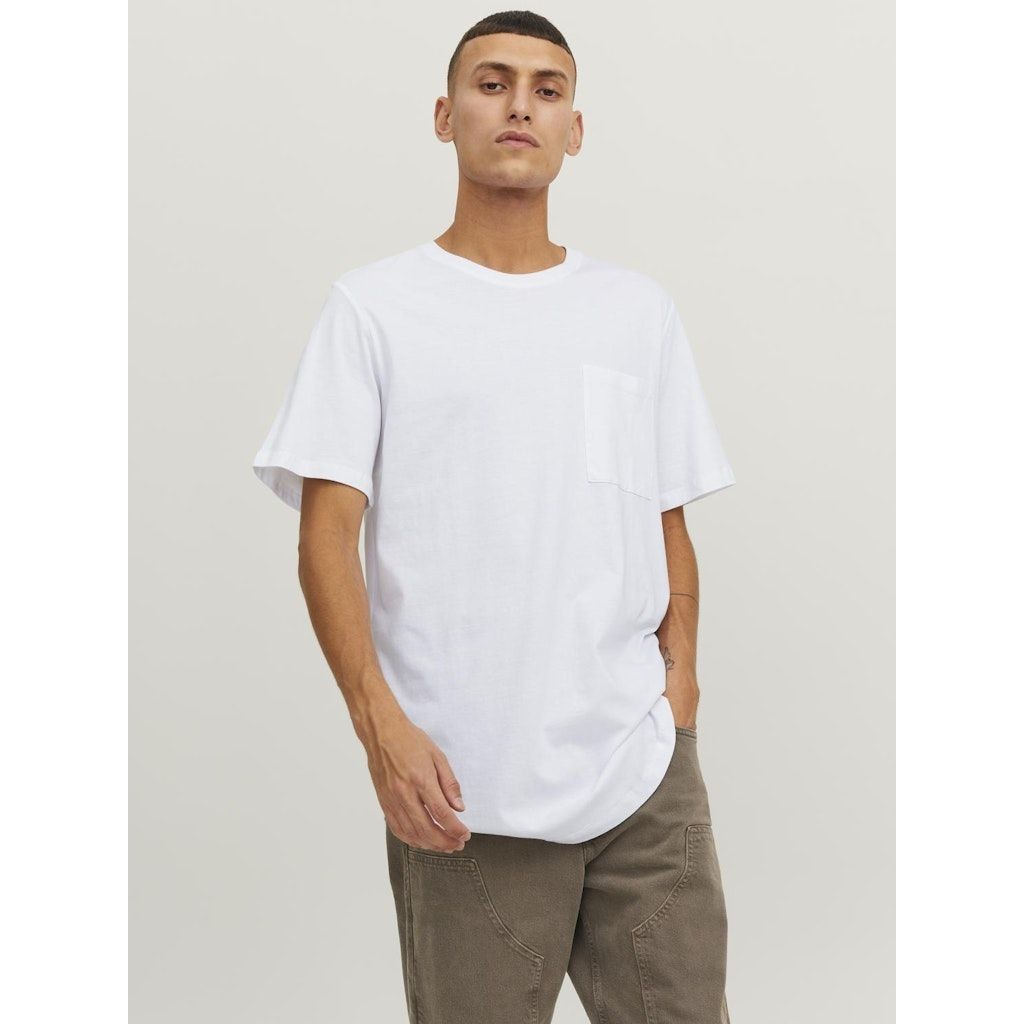 JACK & JONES Marškinėliai vyrams, Balta, JJENOA POCKET TEE SS 4