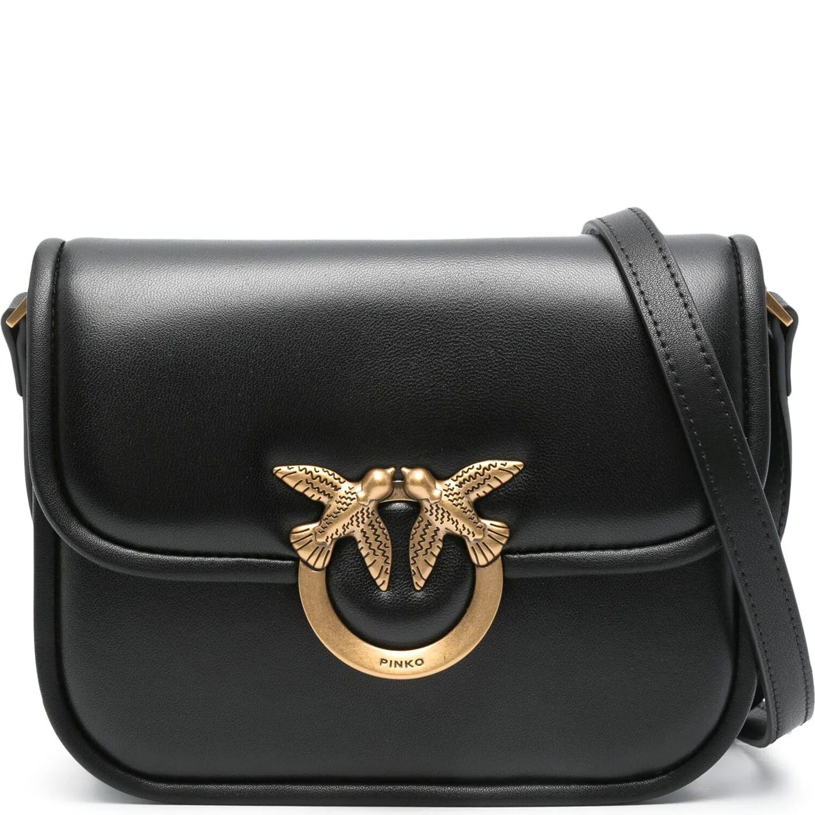 PINKO Rankinė per petį moterims, Juoda, Love should bag 1