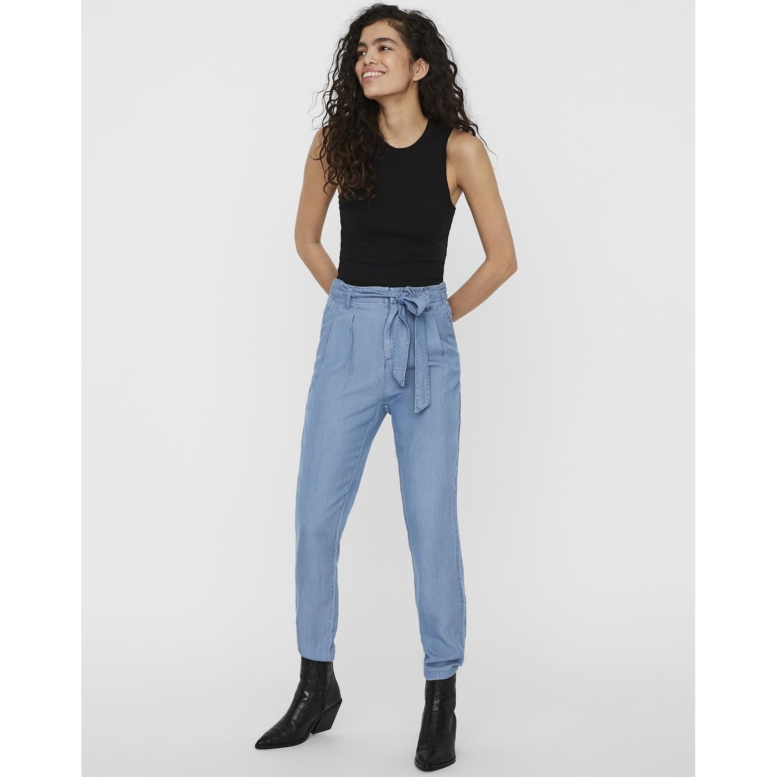 VERO MODA Kelnės moterims, Mėlyna, VMMIA HR LOOSE T 5