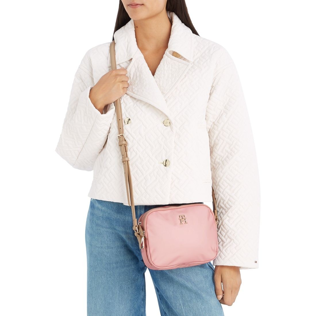 TOMMY HILFIGER Rankinė per petį moterims, Rožinė, Poppy crossover 3