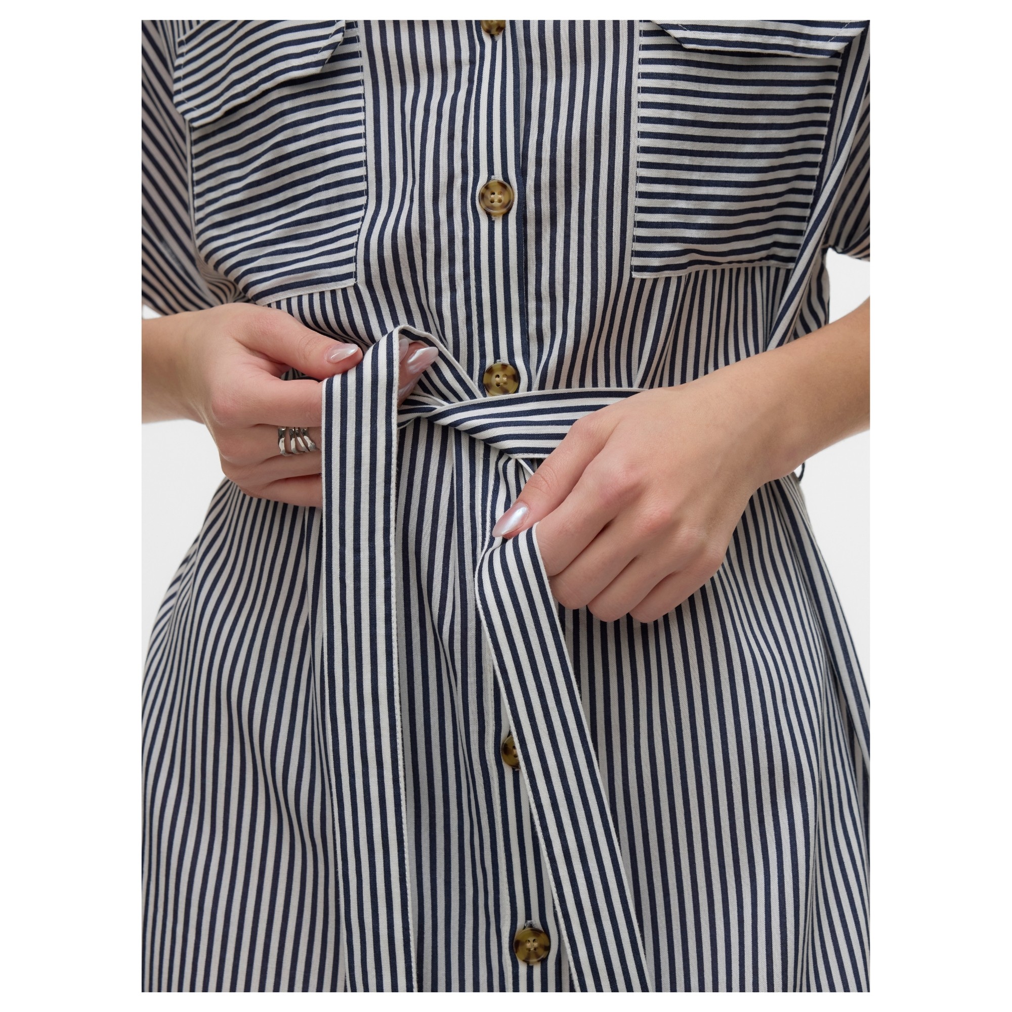 VERO MODA Midi suknelė moterims, Marga, Bumpy shirt dress 4