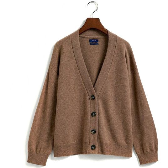 GANT Megztinis moterims, Ruda, D1. SUPERFINE LAMBSwo CARDIGAN 1