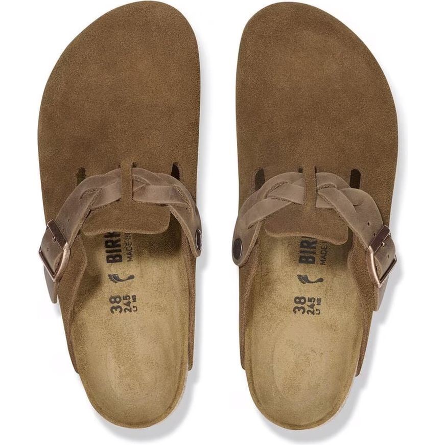 BIRKENSTOCK Šlepetės moterims, Ruda, Boston slippers 4