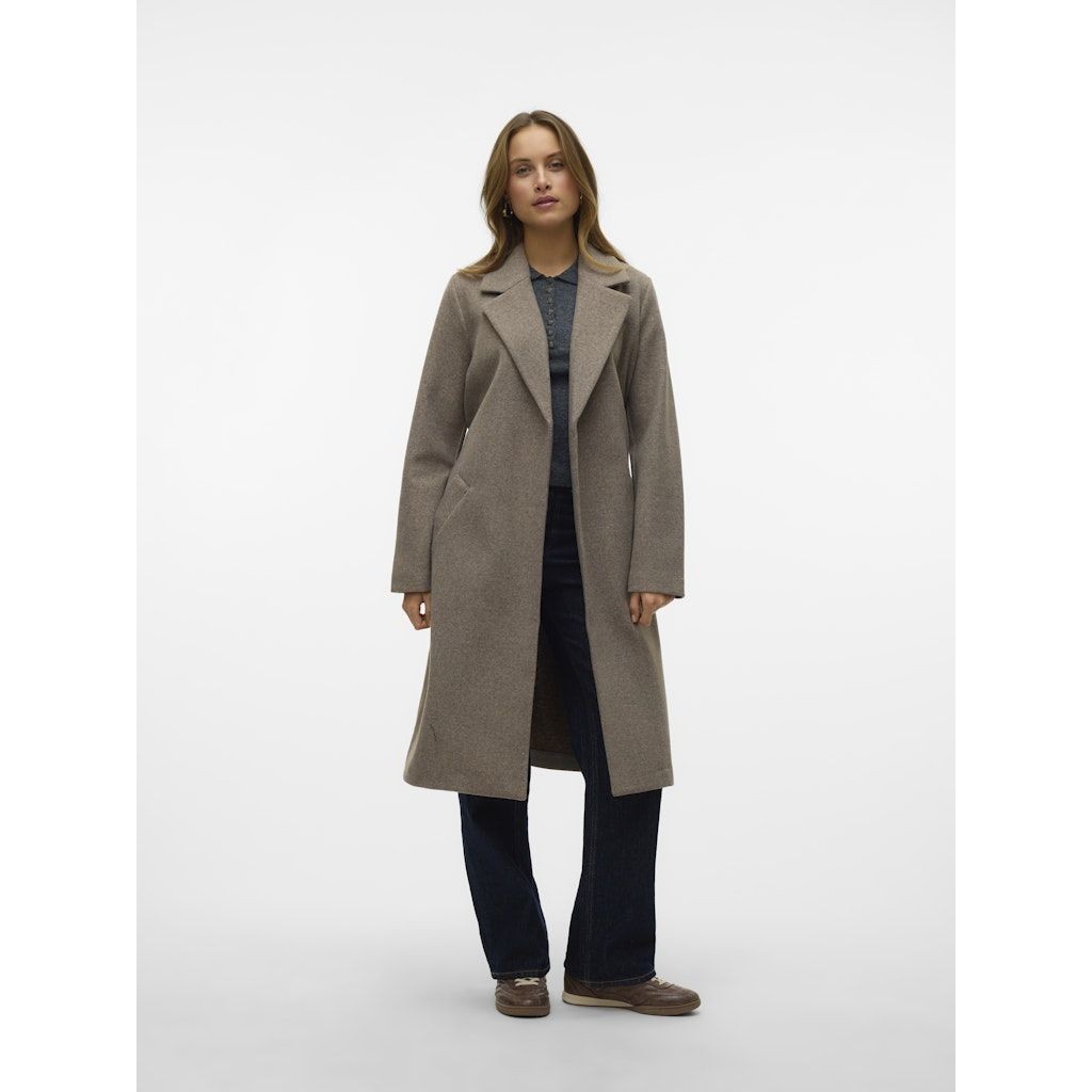 VERO MODA Paltas moterims, Ruda, Fortuneaya long  coat 1