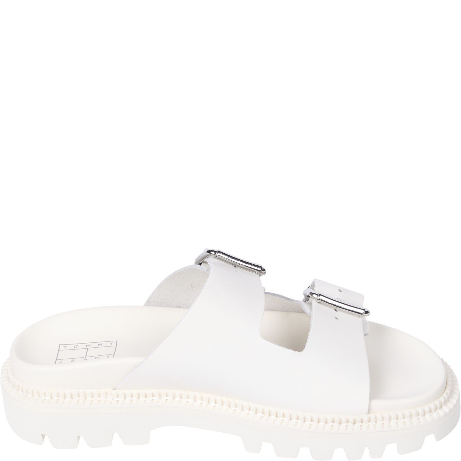 TOMMY JEANS Basutės moterims, Smėlio, Double strap sandals 2