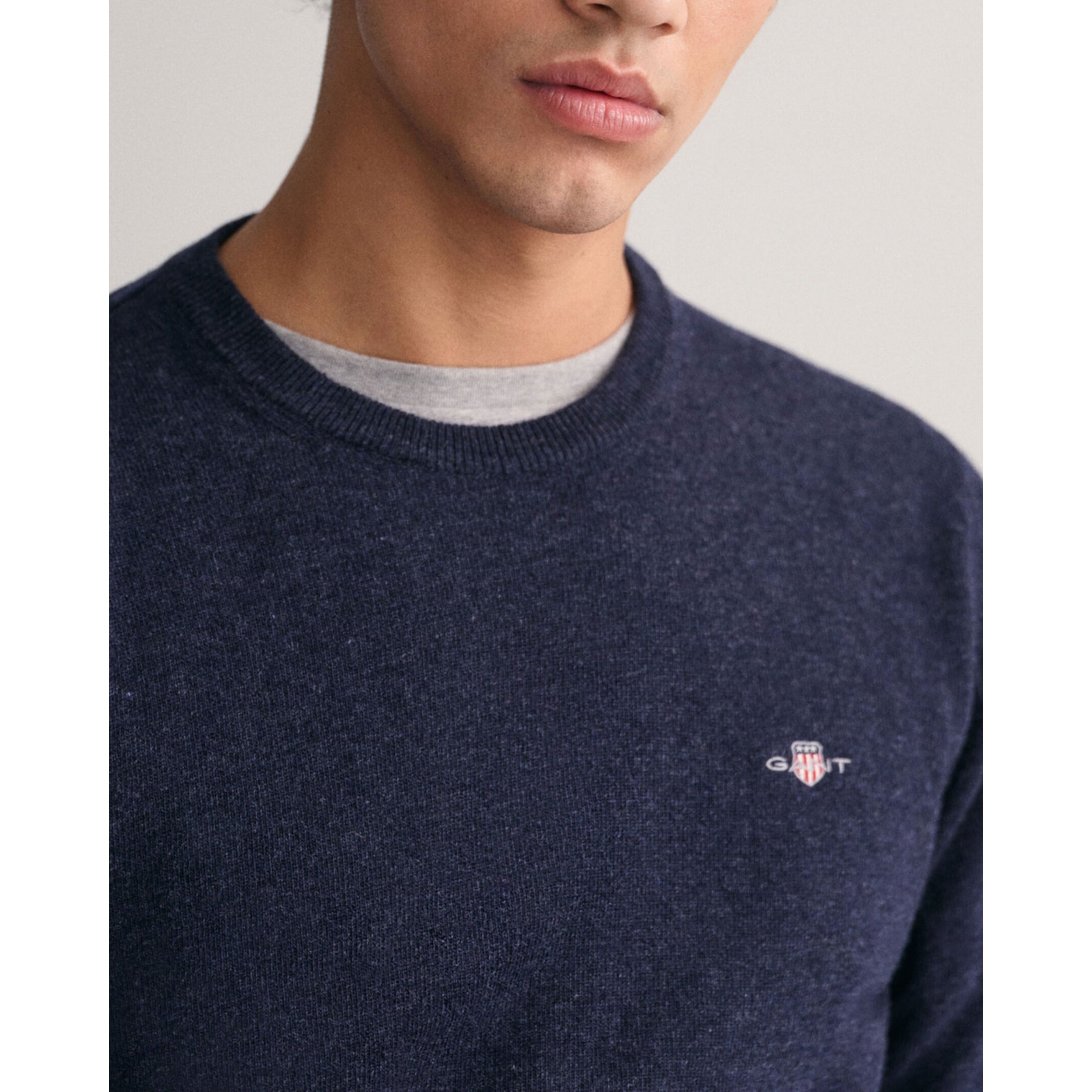 GANT Megztinis vyrams, Mėlyna, SUPERFINE LAMBSWOOL 4