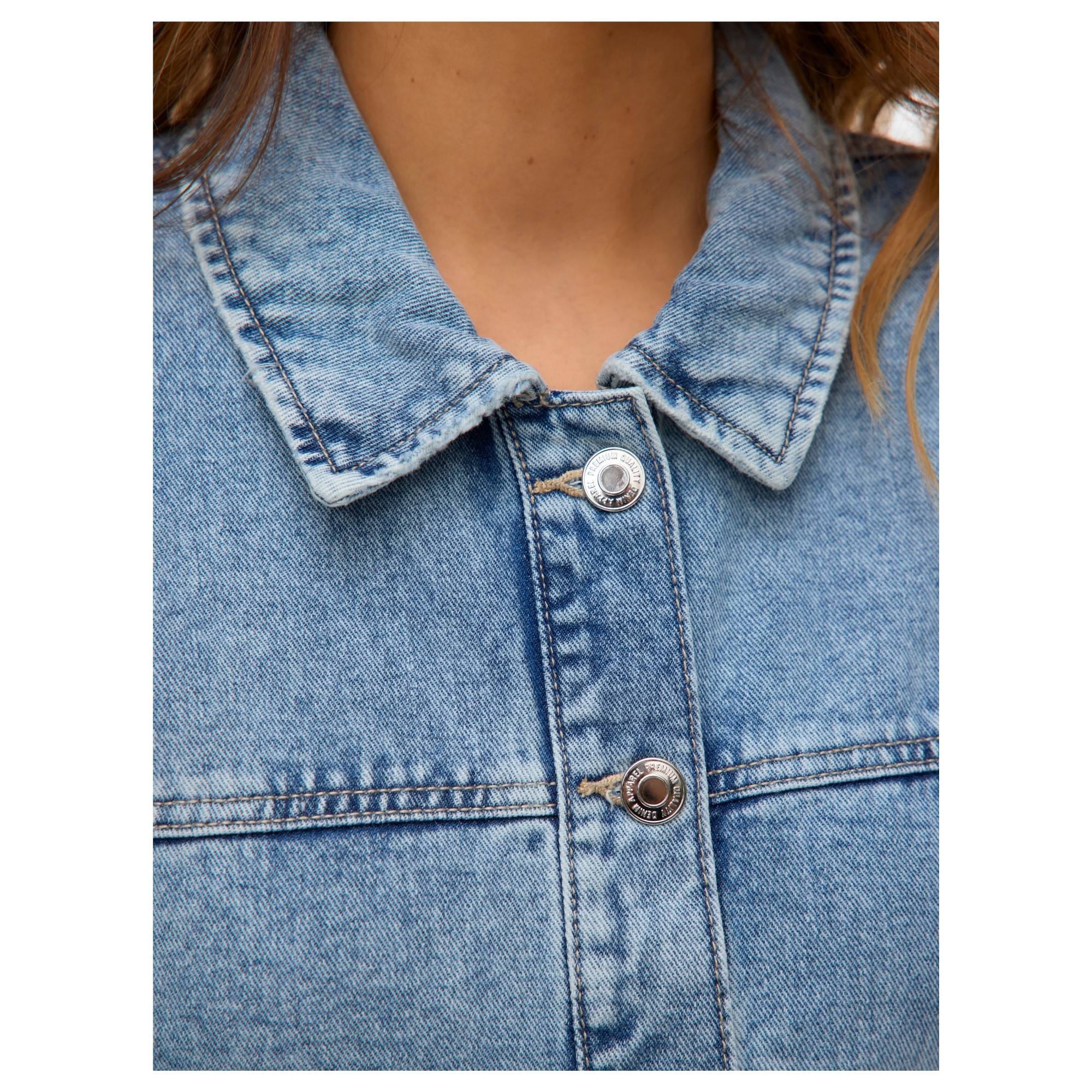 VERO MODA Džinsinis švarkas moterims, Mėlyna, Jamie denim 4