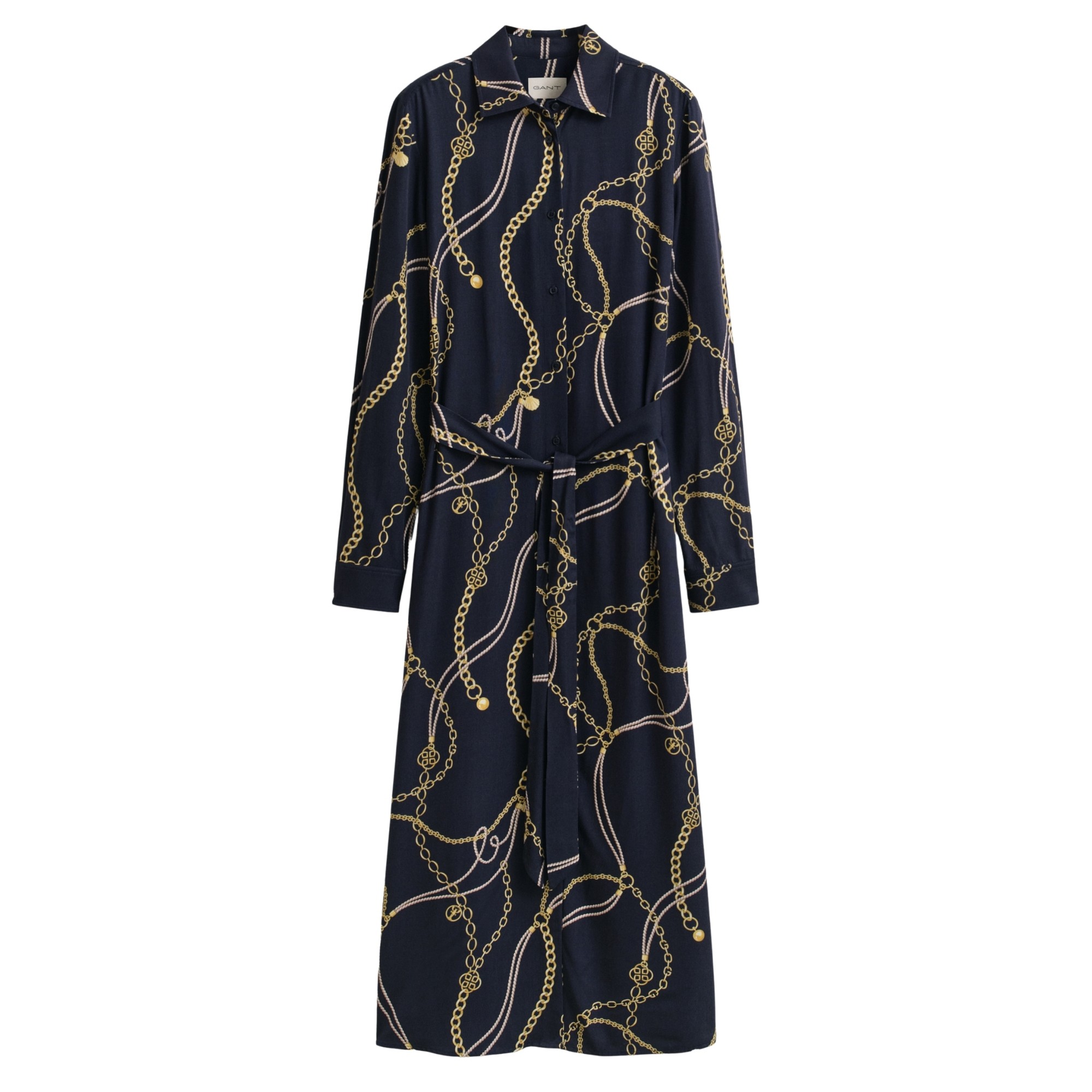 GANT Midi suknelė moterims, Mėlyna, 4503480-433 Midi dress 1