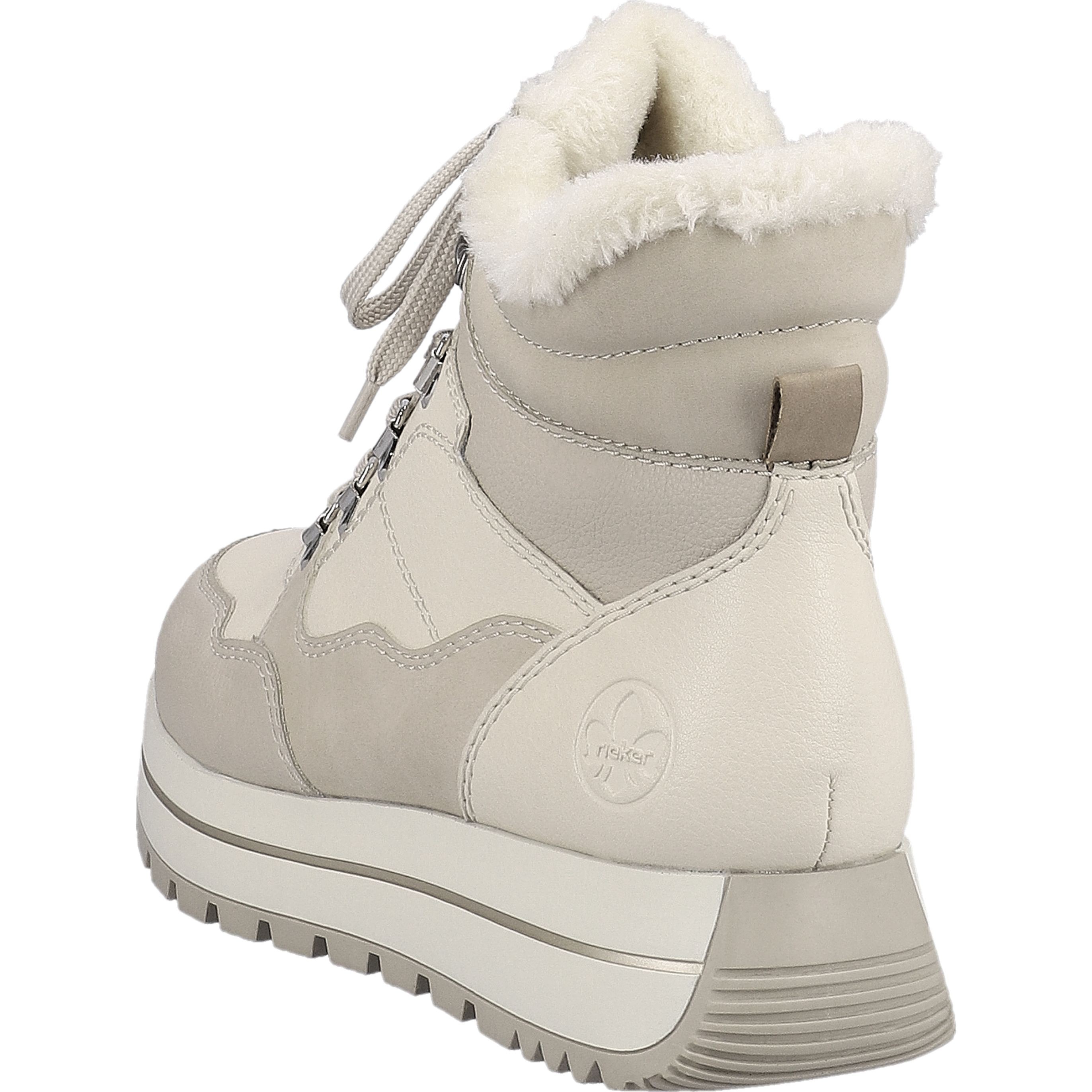 RIEKER Aulinukai moterims, Smėlio, Ladies mid height boots 6