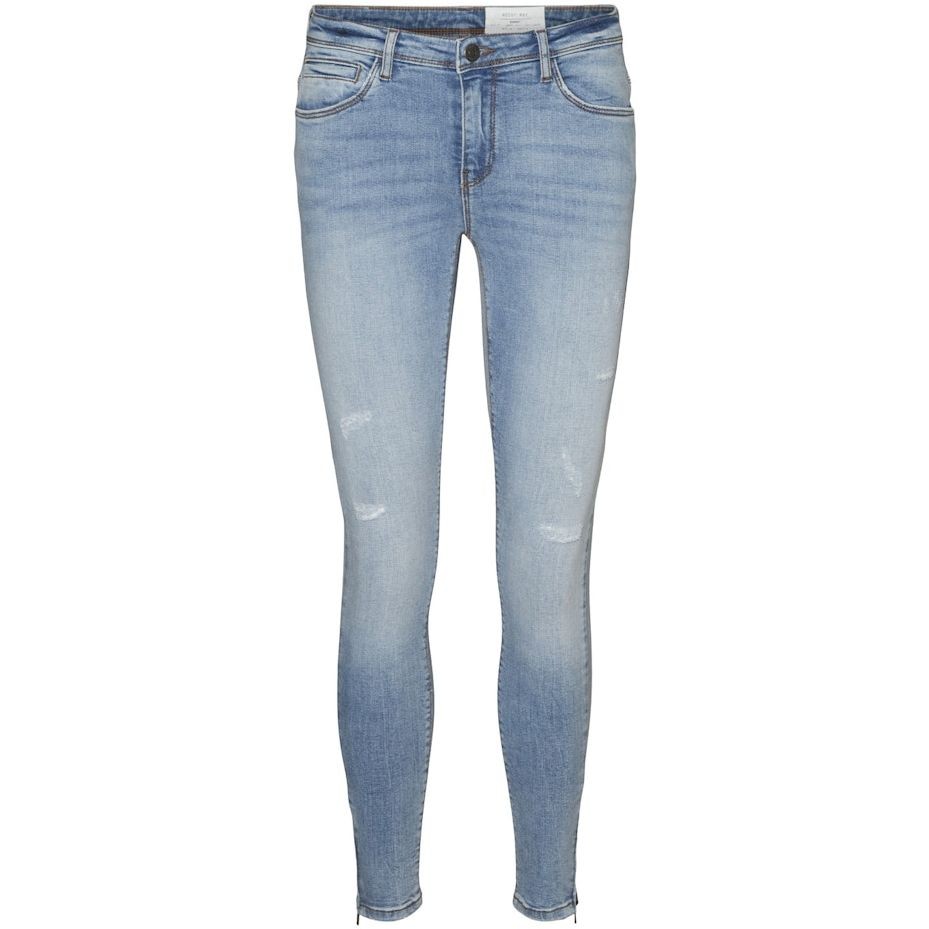 NOISY MAY Tiesūs džinsai moterims, Mėlyna, NMKIMMY NW ANK DEST J 1