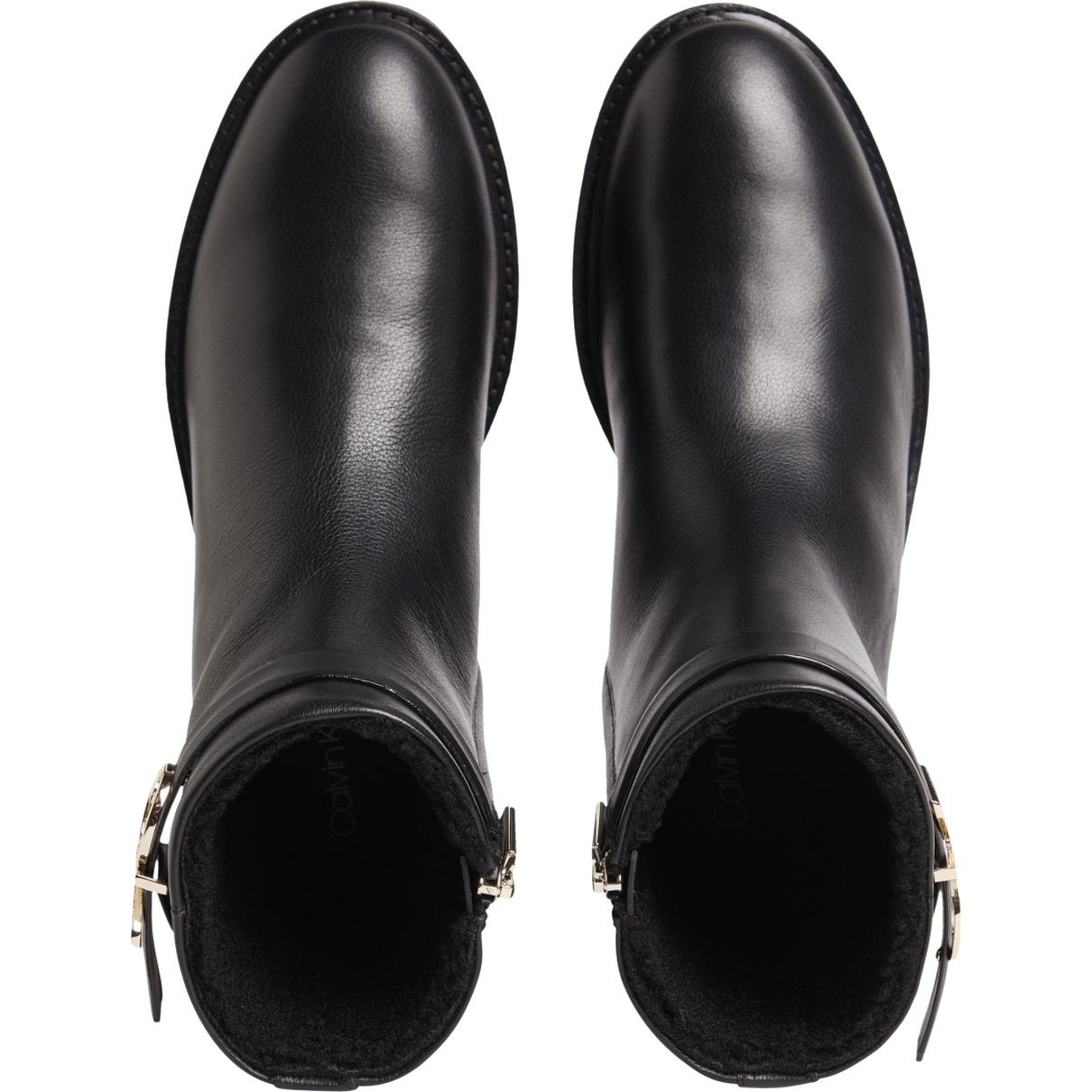 CALVIN KLEIN Aulinukai moterims, Juoda, RUBBER SOLE ANKLE BOOT HW 4