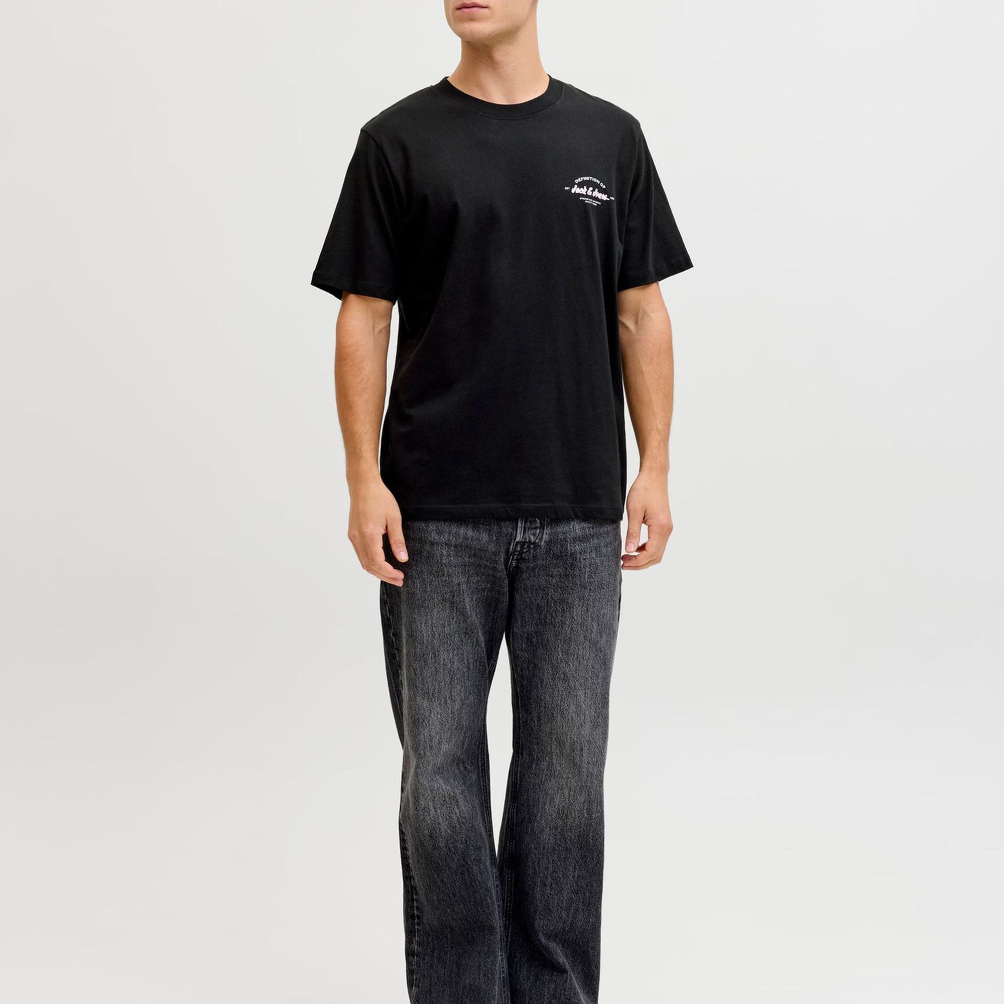 JACK & JONES Marškinėliai vyrams, Juoda, Brandon 5