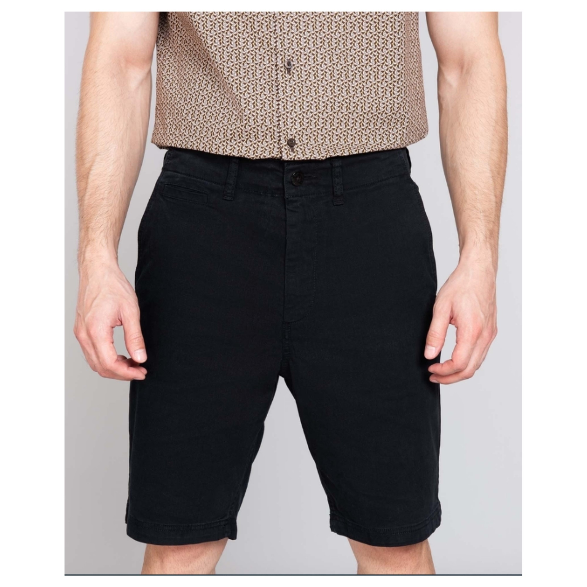 SUPERDRY Šortai vyrams, Juoda, VINTAGE OFFICER CHIN