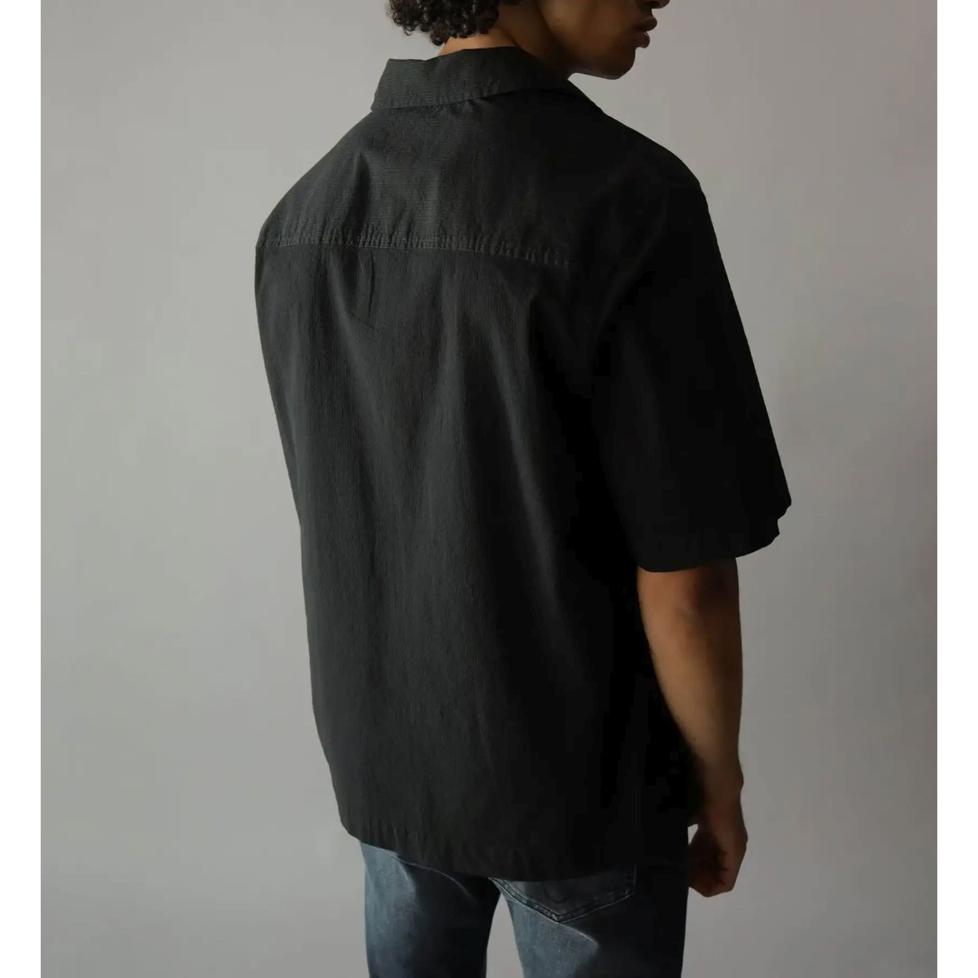 CALVIN KLEIN JEANS Marškiniai ilgomis rankovėmis vyrams, Juoda, L/s shirt 3