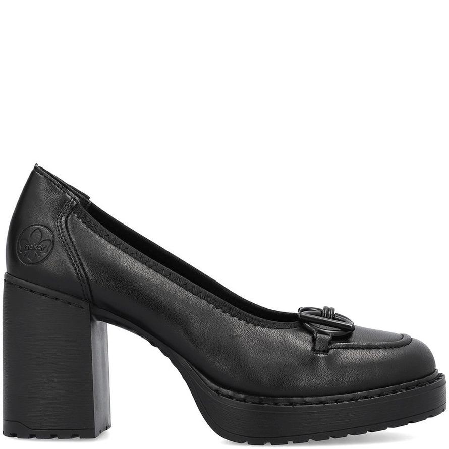 RIEKER Klasikiniai batai moterims, Juoda, FORMAL 3