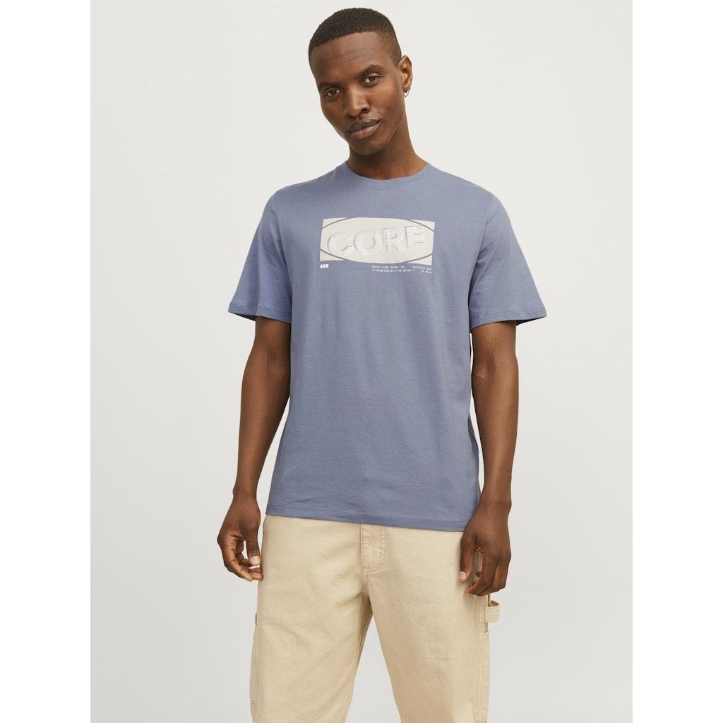 JACK & JONES Marškinėliai vyrams, Mėlyna, JCOSTAR TEE SS CREW 3