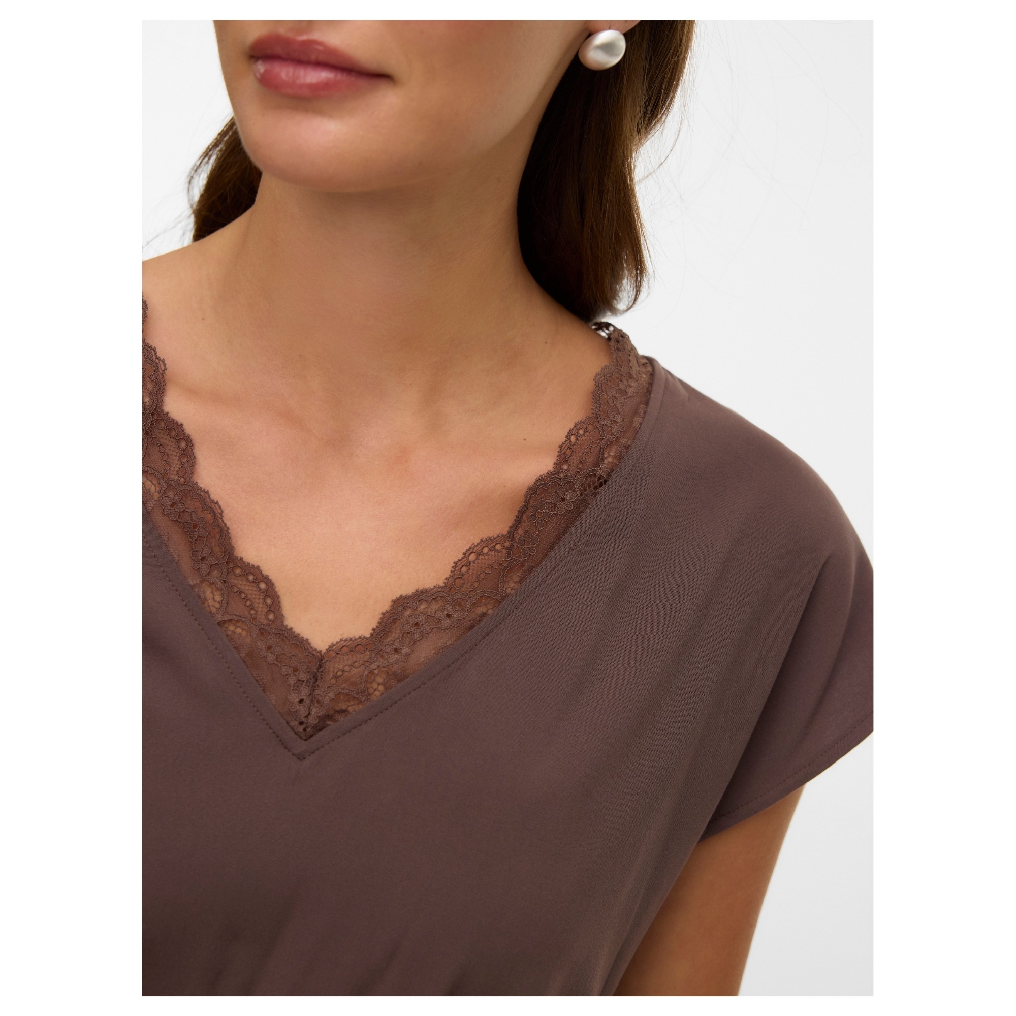 VERO MODA Palaidinės moterims, Ruda, Bella lace 3