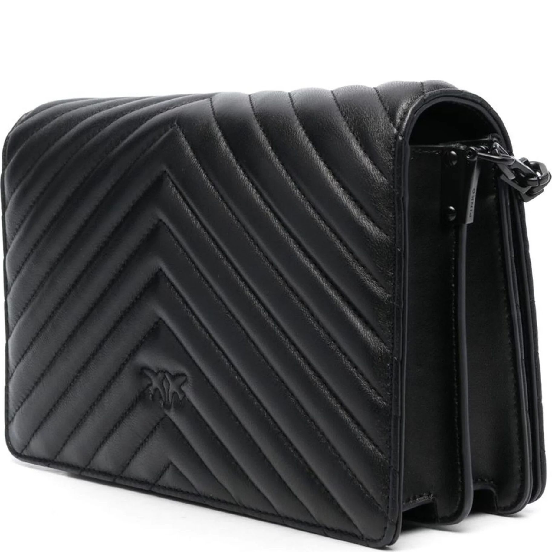 PINKO Rankinė per petį moterims, Juoda, Love click crossbody bag 2