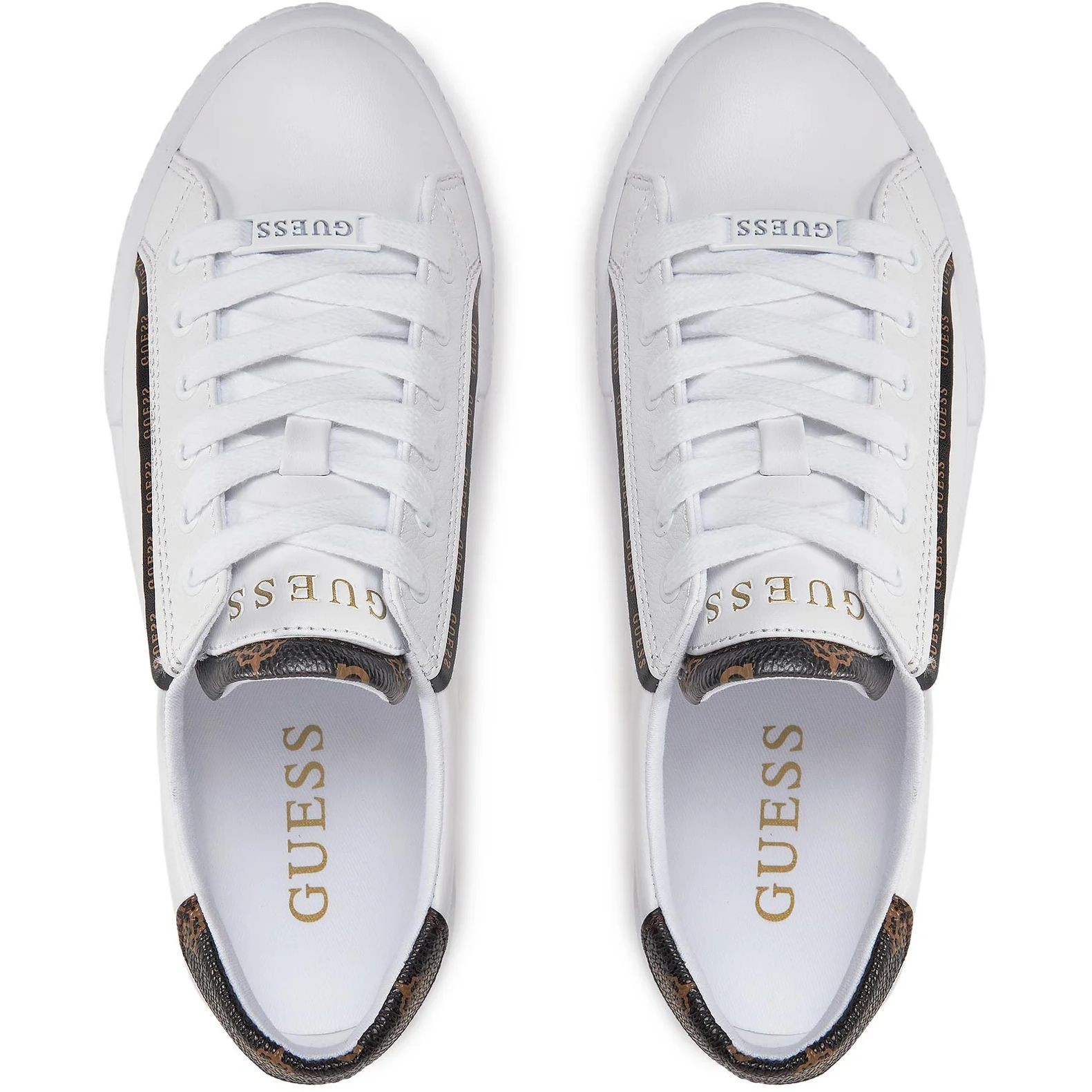 GUESS Sportbačiai moterims, Balta, Pardie6 Sneakers 4