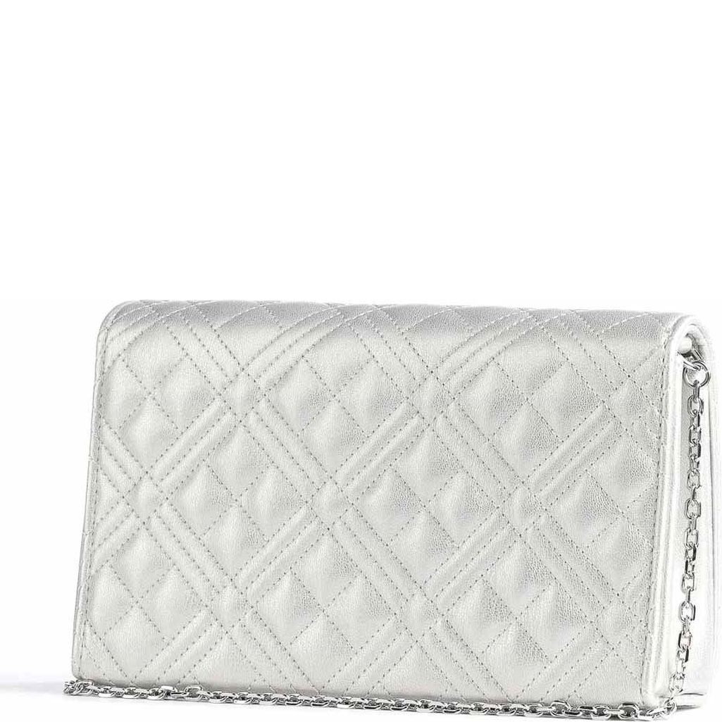 LOVE MOSCHINO Rankinė per petį moterims, Sidabrinė, Crossbody 2