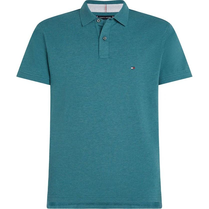 TOMMY HILFIGER Polo marškiniai trumpos rank. vyrams, Žalia, 1985 regular polo 1