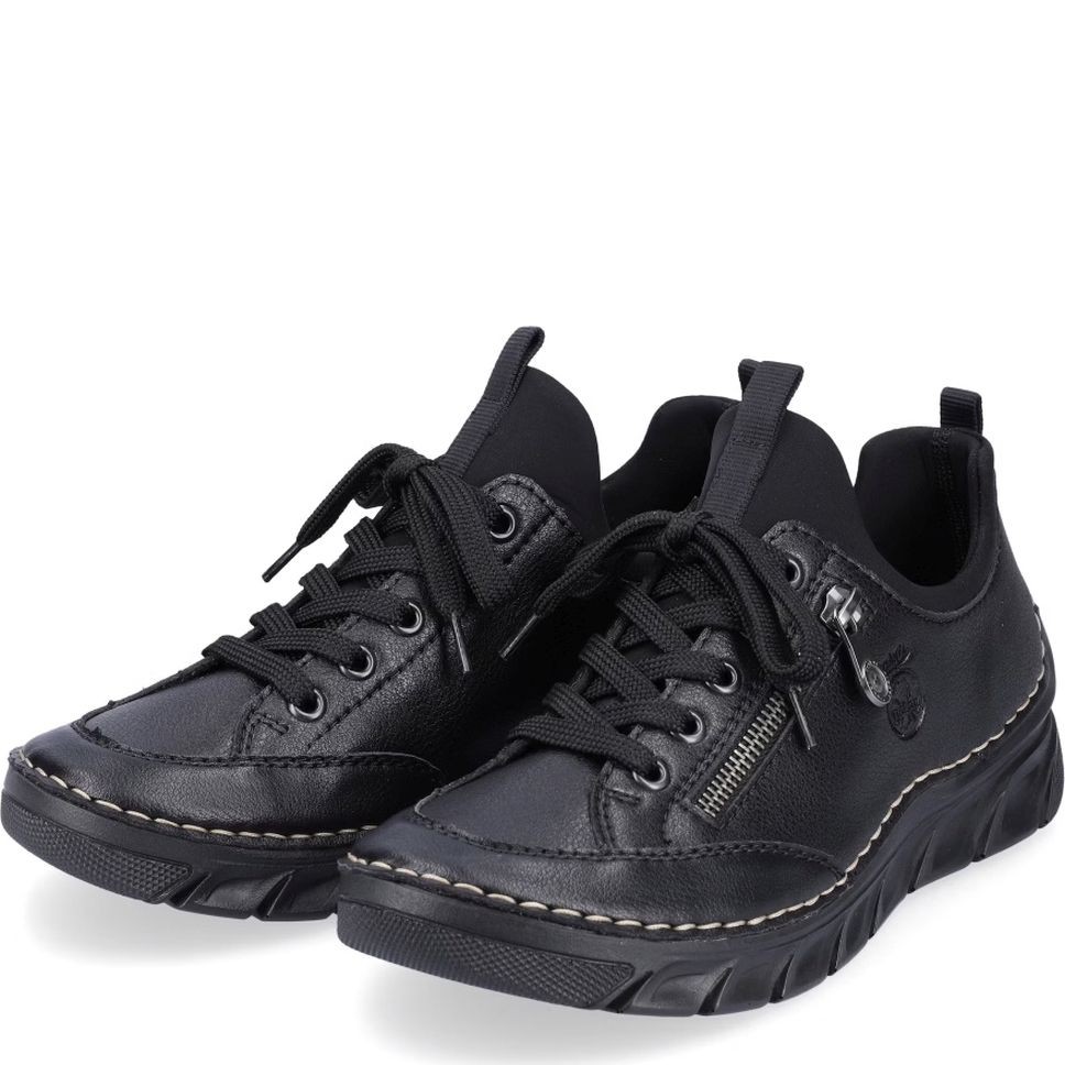 RIEKER Laisvalaikio bateliai moterims, Juoda, Ladies shoes 4