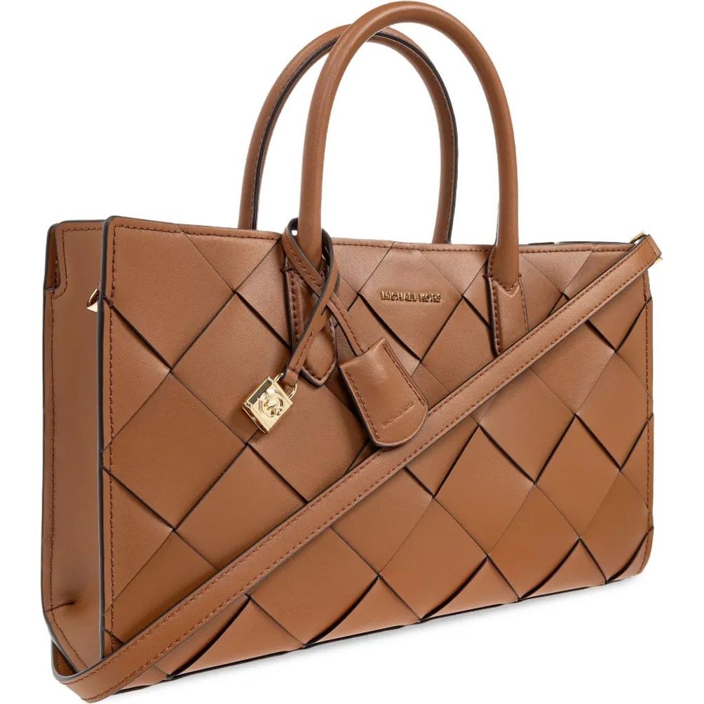 MICHAEL KORS Rankinė moterims, Ruda, Md ew satchel 3