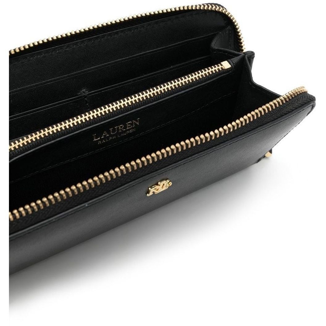 LAUREN RALPH LAUREN Piniginė moterims, Juoda, Zip large wallet 3