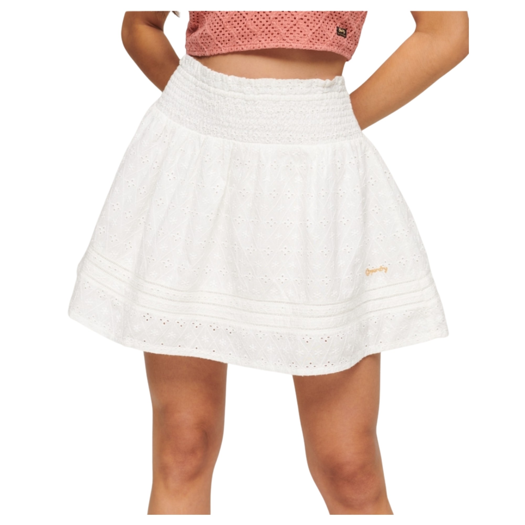 SUPERDRY Midi sijonas moterims, VINTAGE LACE MINI SK