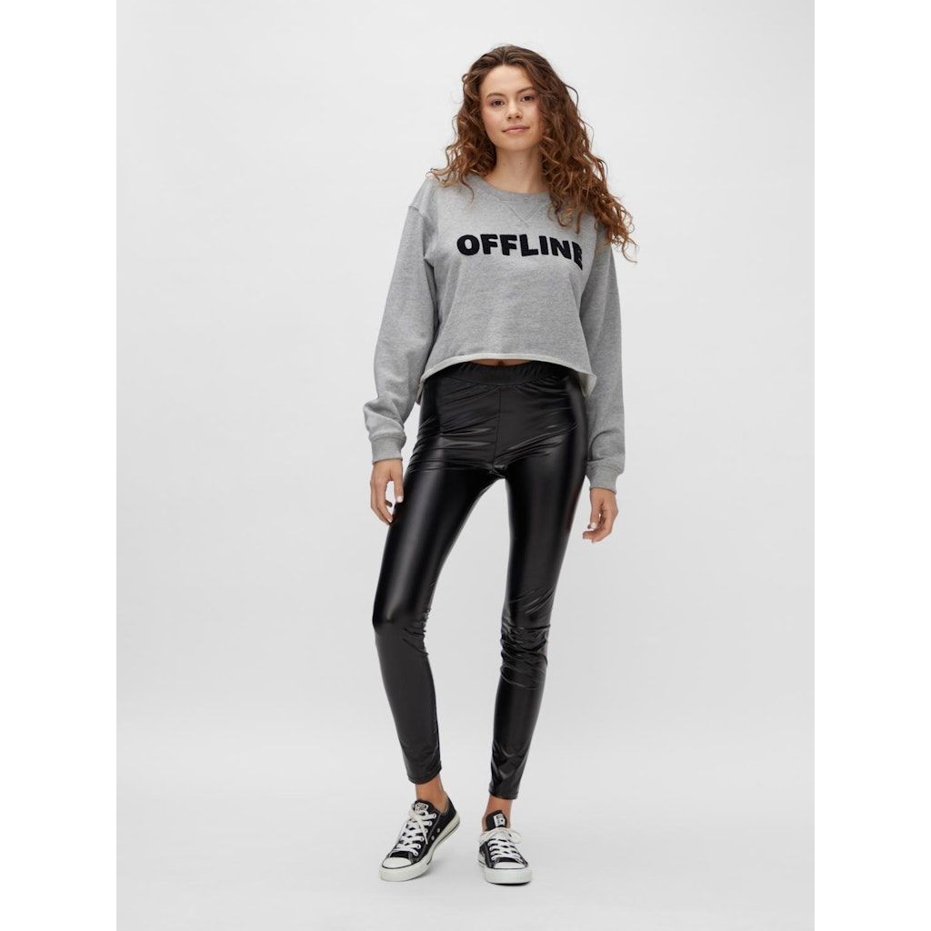 NOISY MAY Tamprės moterims, Juoda, NMJINNA HW SLIM LEGGI 4