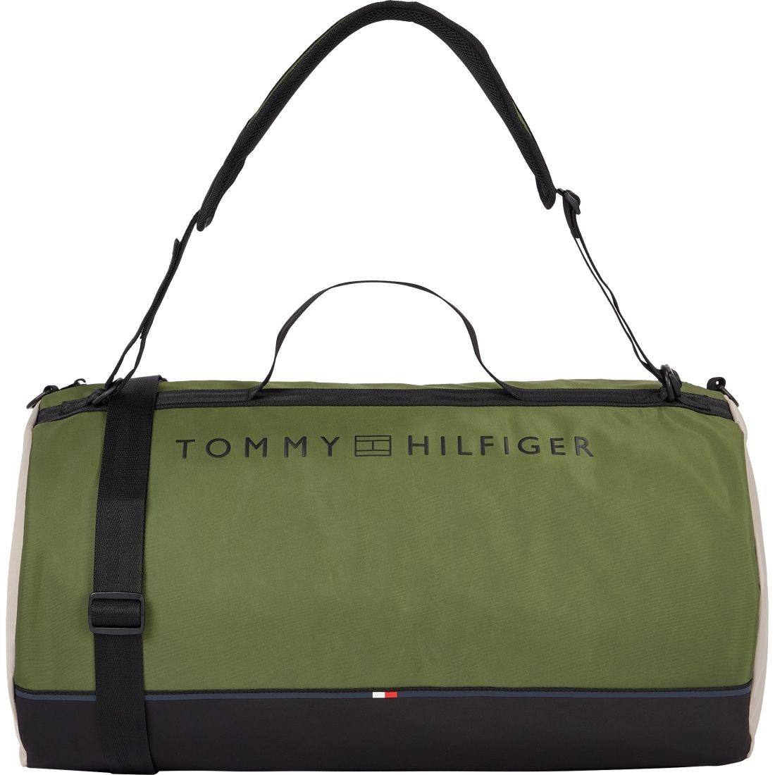 TOMMY HILFIGER Rankinė, krepšys vyrams, Žalia, Urban essential barrel bag 1