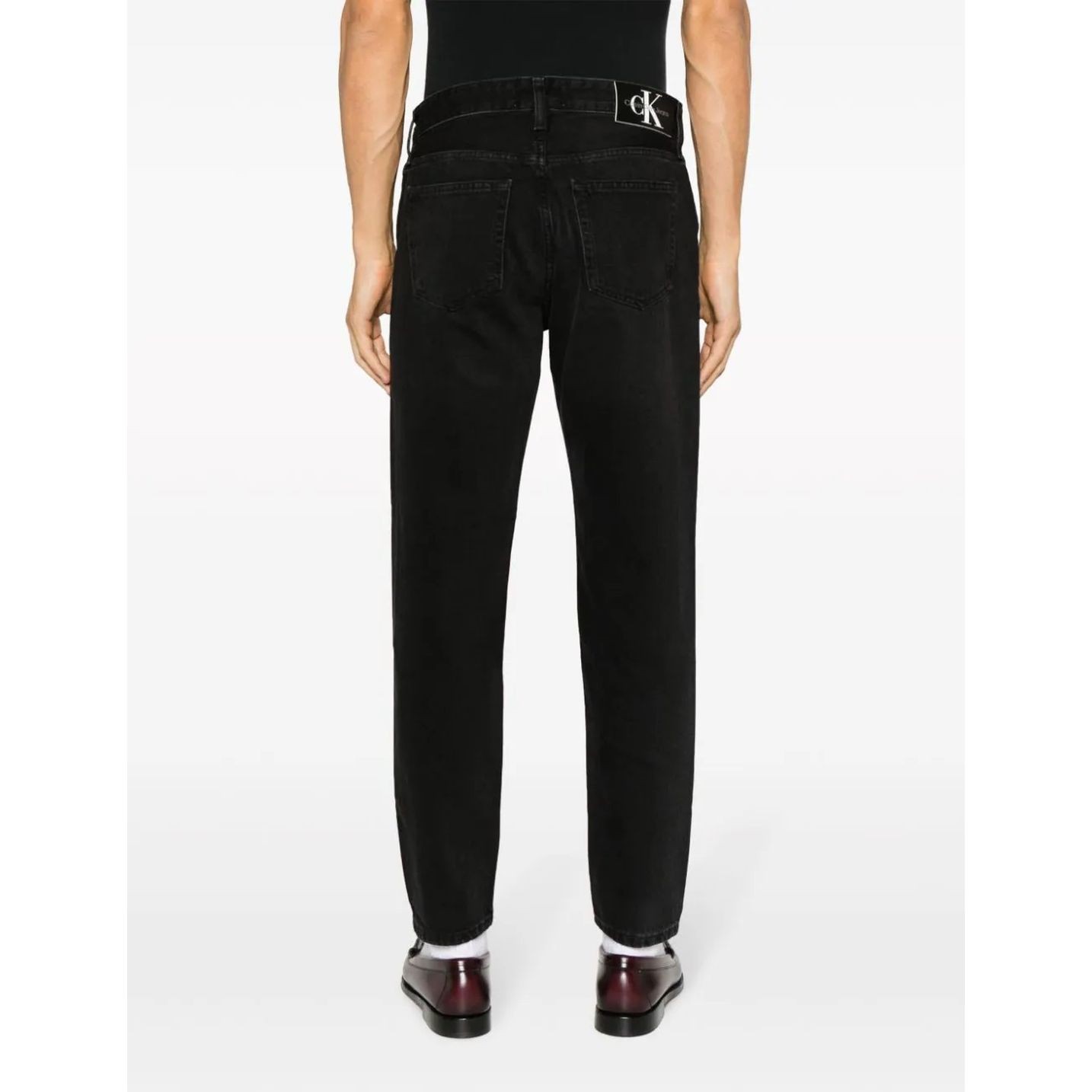 CALVIN KLEIN JEANS Tiesūs džinsai -vyrams, Juoda, Regular taper 3