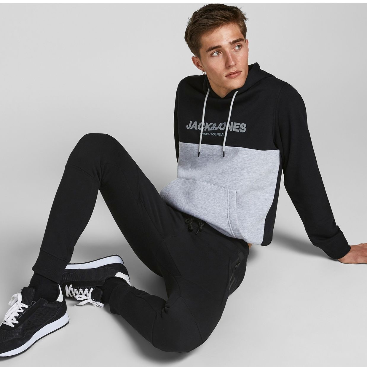 JACK & JONES Kelnės vyrams, Juoda, Kelnės 4