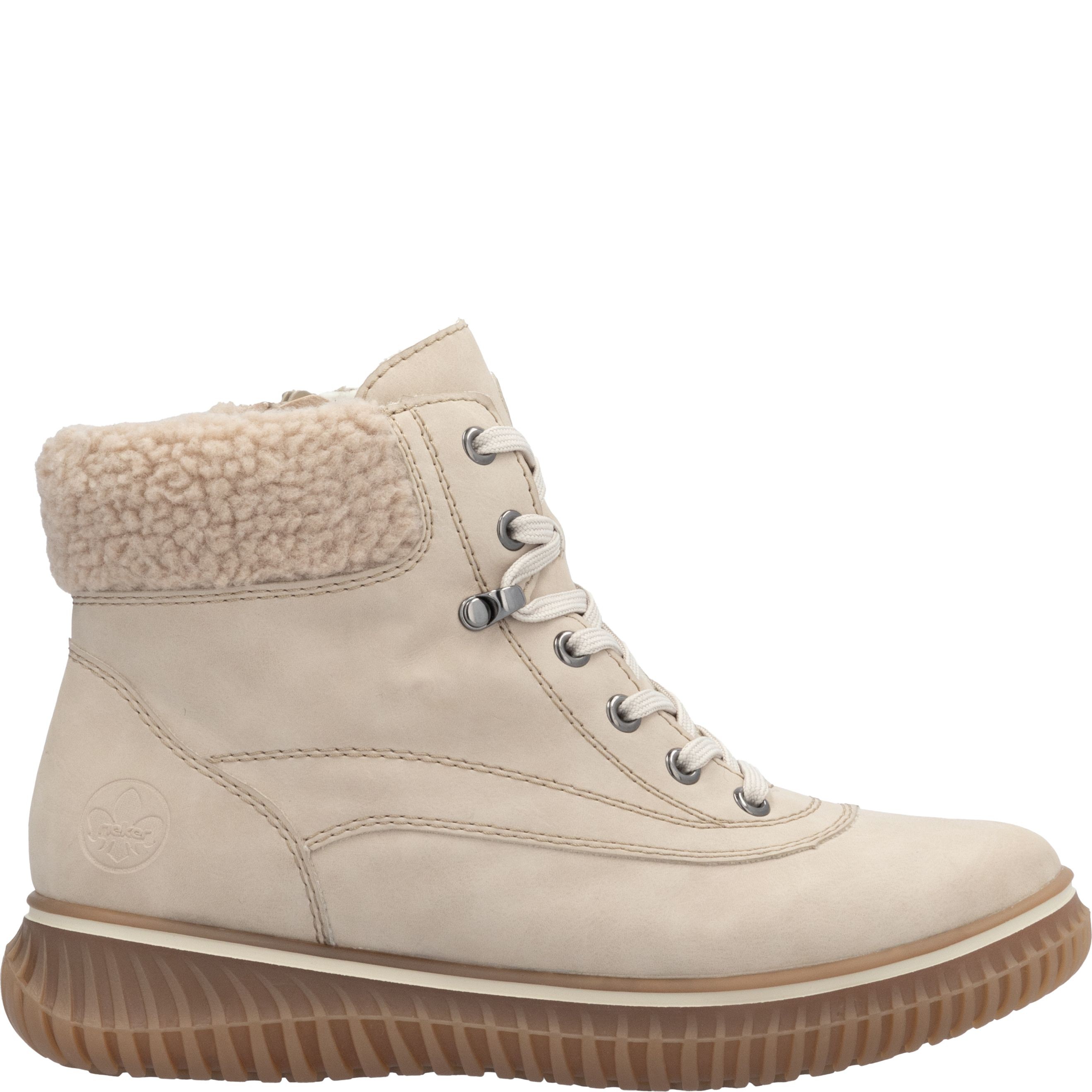 RIEKER Aulinukai moterims, Smėlio, Ladies mid height boots 3