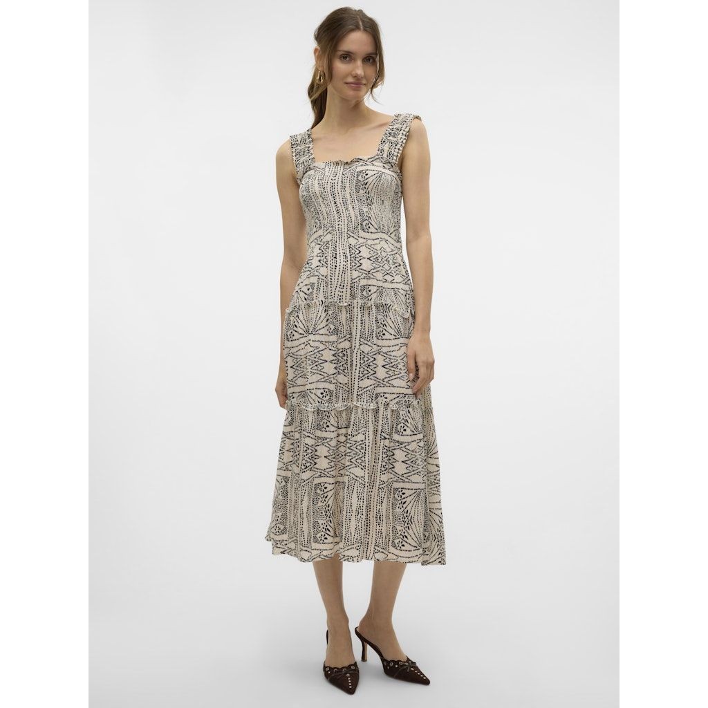 VERO MODA Midi suknelė moterims, Marga, Menny smock calf dress 2