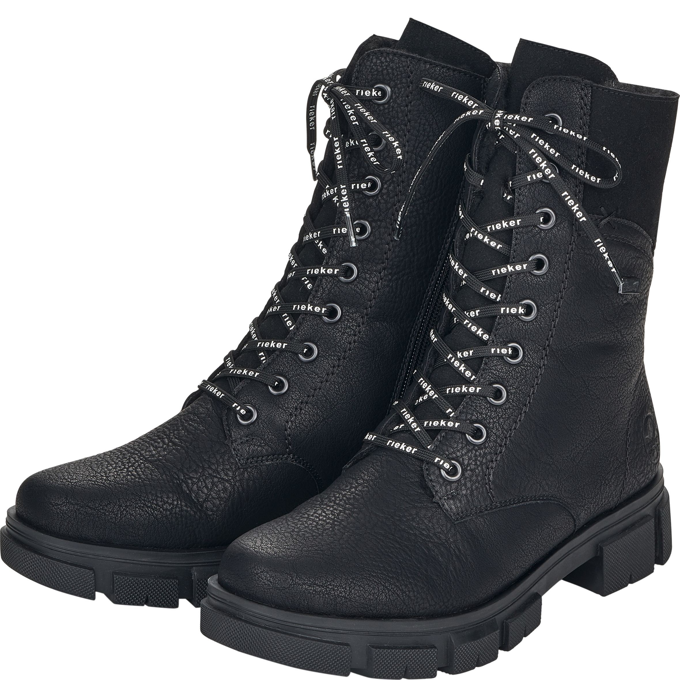 RIEKER Aulinukai moterims, Juoda, BOOTIES 7