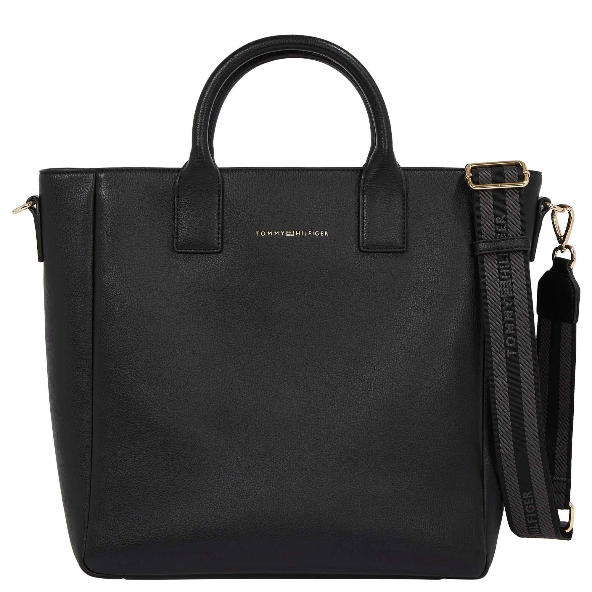 TOMMY HILFIGER Rankinė moterims, Juoda, TH casual tote 1