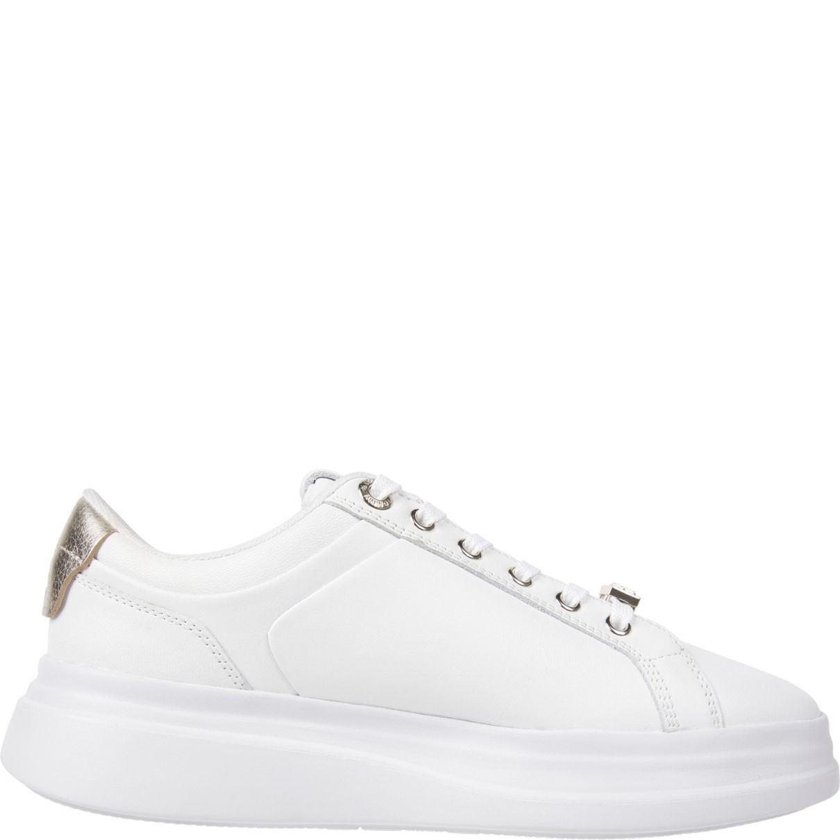 TOMMY HILFIGER Laisvalaikio bateliai moterims, Balta, Pointy court sneaker hardware 5